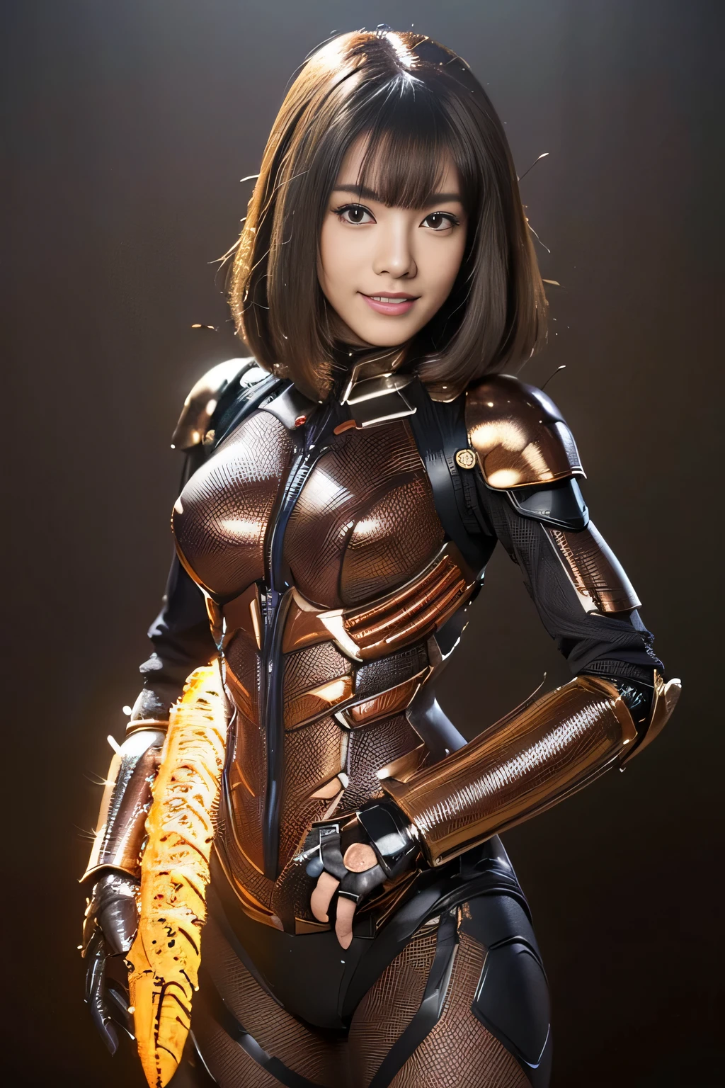 (High resolution,masterpiece,highest quality,Very detailed CG, anime, official art:1.4), realistic, photograph, amazing detail, everything is complicated, shiny and glossy,Amazing number of layers, 8K wallpaper, 3D, sketch, cute, figure,( alone:1.4), perfect female proportions,villain's daughter, (Fusion of dark brown cockroach and lady:1.4), (brown cockroach woman:1.2), (brown cockroach woman:1.2), (Fusion:1.2), (alone:1.4), (evil smile:1.2), muscular, abs, (Cockroach brown exoskeleton bio insect suit:1.4), (Cockroach brown exoskeleton bio insect armor:1.2), (brown transparent cockroach feathers:1.4), (Antennae of brown cockroaches:1.3),