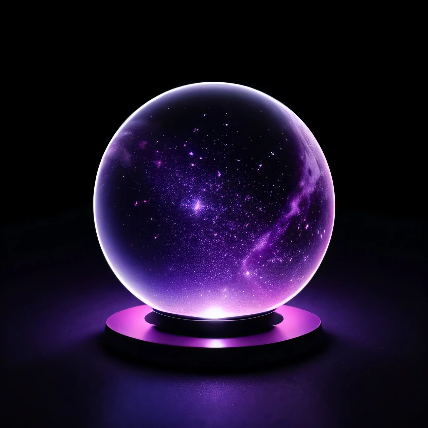 mystical old world magic crystal ball full of enchanted mystical energy and cosmos of space with pink galaxy  and shimmering  stars in it flowing outwards very visually clear ultra realistic 77k high resolution photo 
truly magical with cosmos purple velvet galaxy of the fabric of space background 
masterpiece epic realism with psychedelic purple turquoise hues 