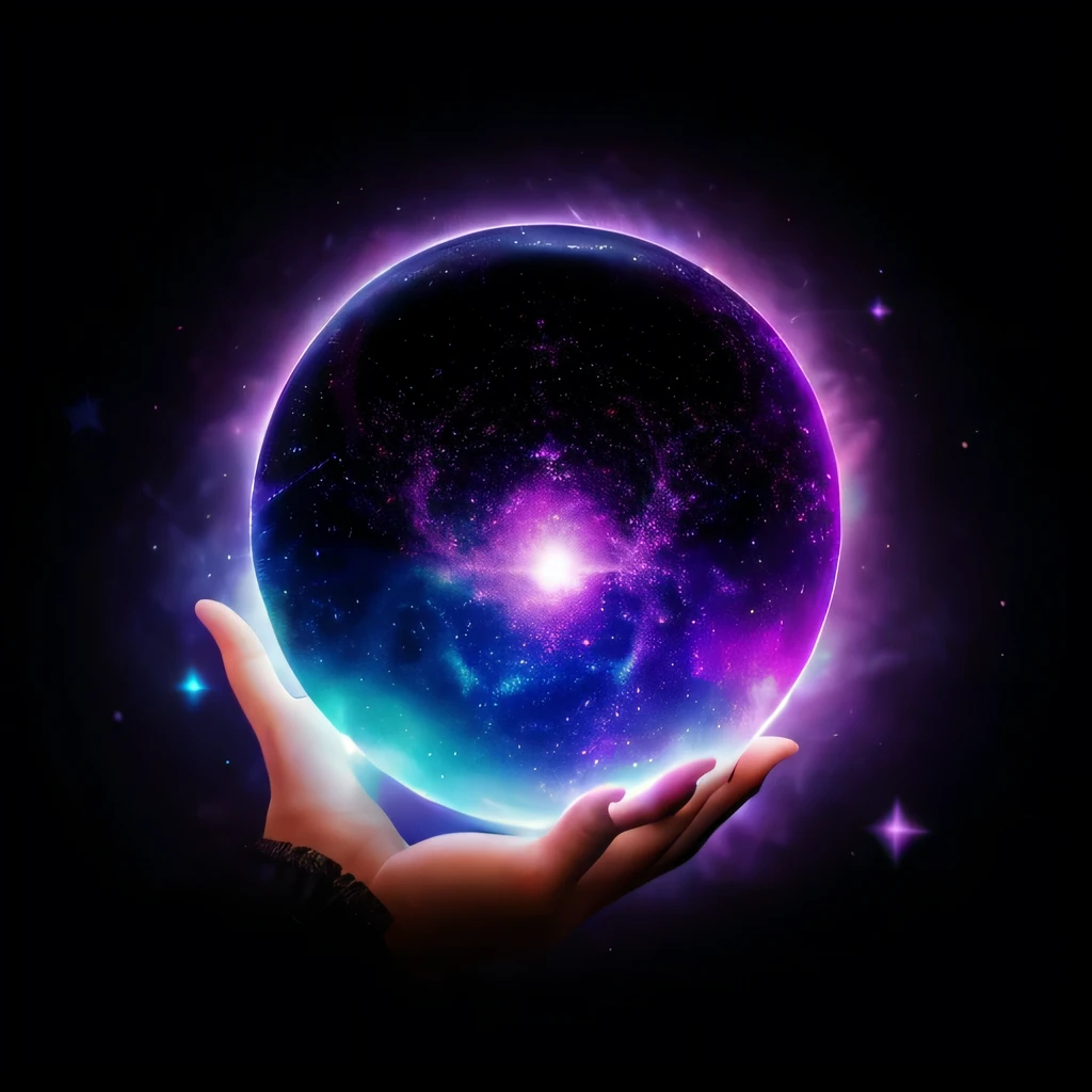 mystical old world magic crystal ball full of enchanted mystical energy and cosmos of space with pink galaxy and shimmering stars in it flowing outwards very visually clear ultra realistic 77k high resolution photo
truly magical with cosmos purple velvet galaxy of the fabric of space background
masterpiece epic realism with psychedelic purple turquoise hues