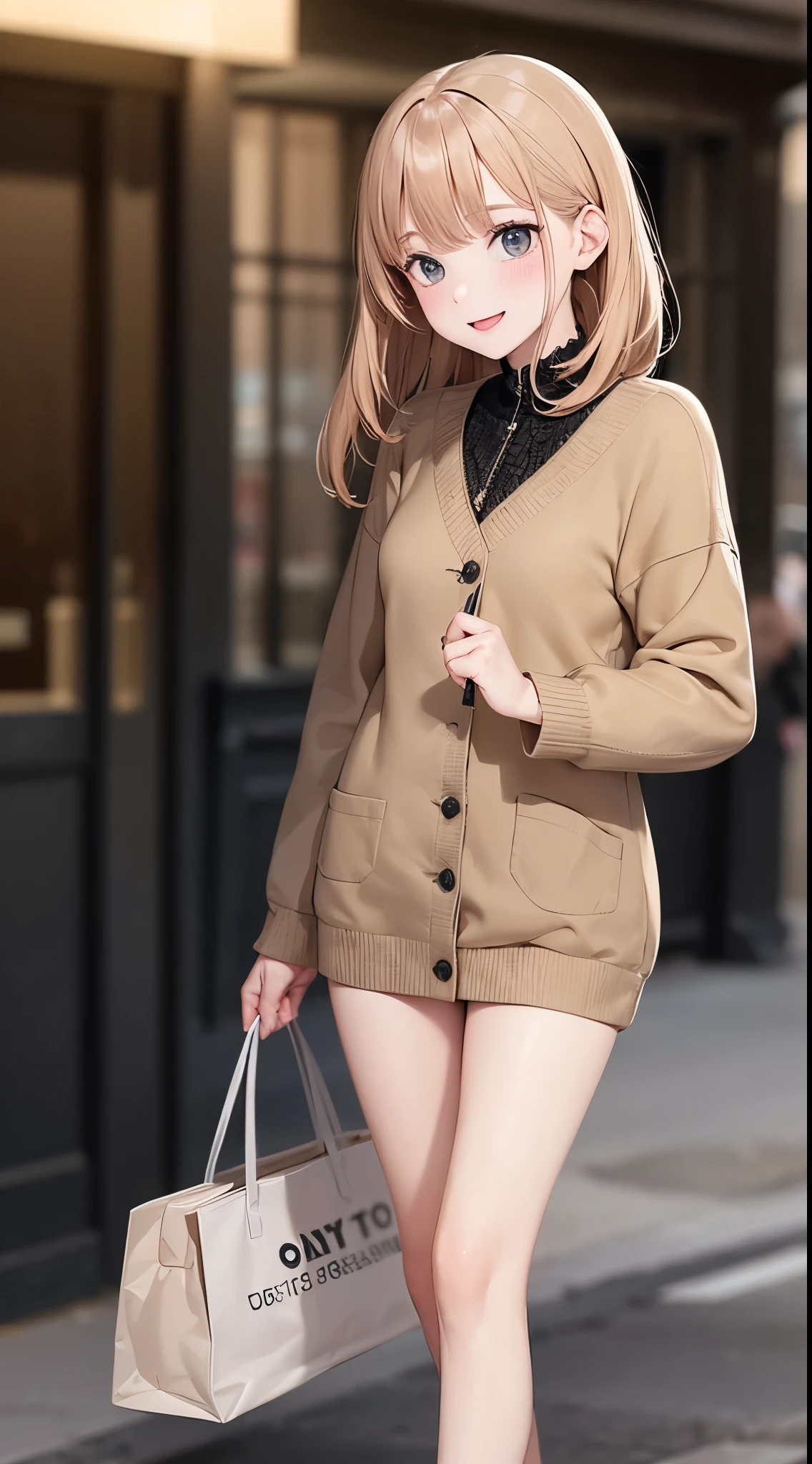 ultra-detailed face, ((dropping eyes)), cute girl, vibrant colors, soft natural lighting, bokeh effect. winter outfit, flawless makeup, professional photography, street snapshot, vibrant colors, (smile, laughing), 