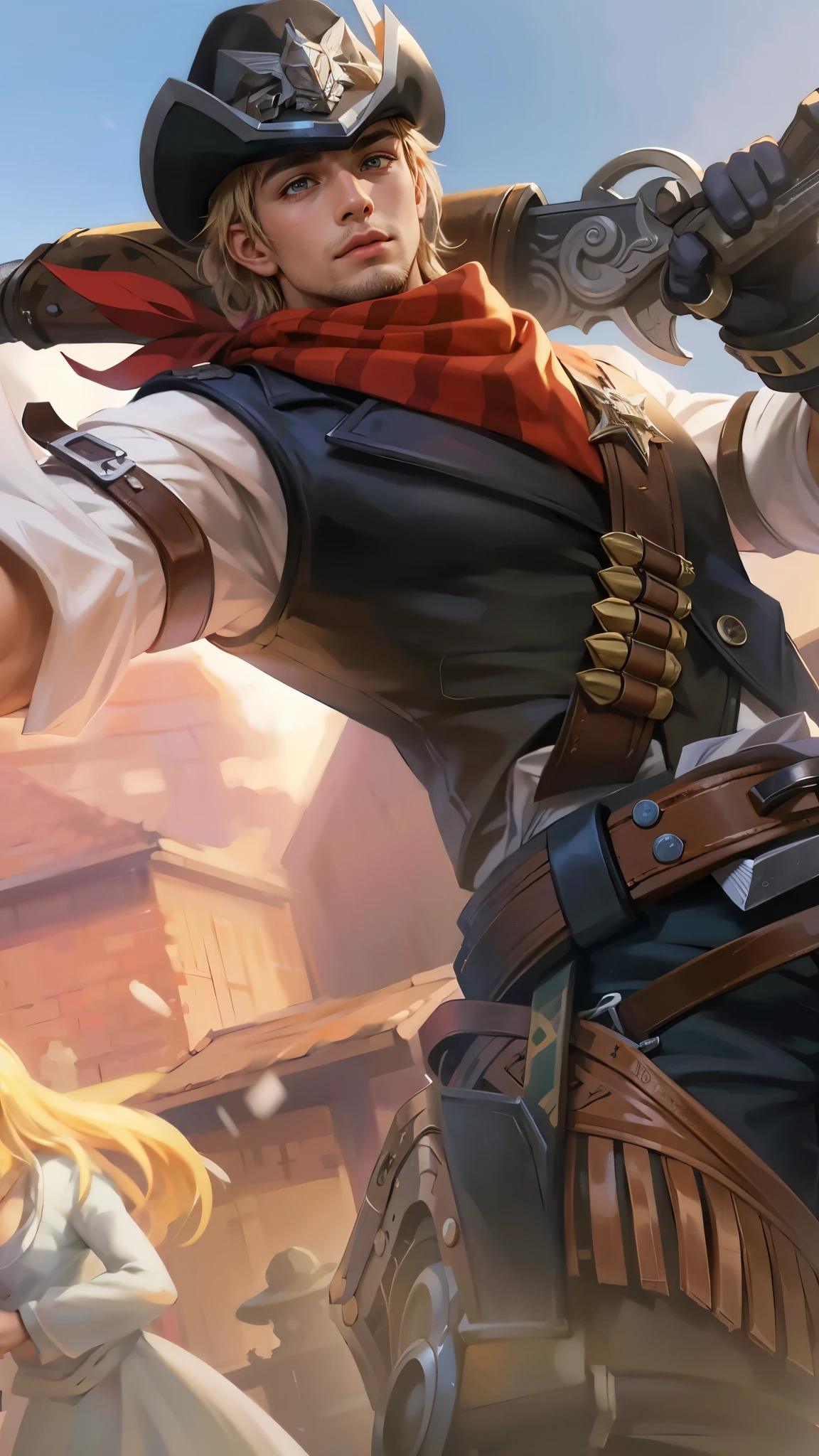 Best quality, masterpiece, detailed skin texture, detailed clothes texture, detailed face, super detail, 8k, intricate detail, 1 boy, The color doesn't change, Muscle guy, 1 guy