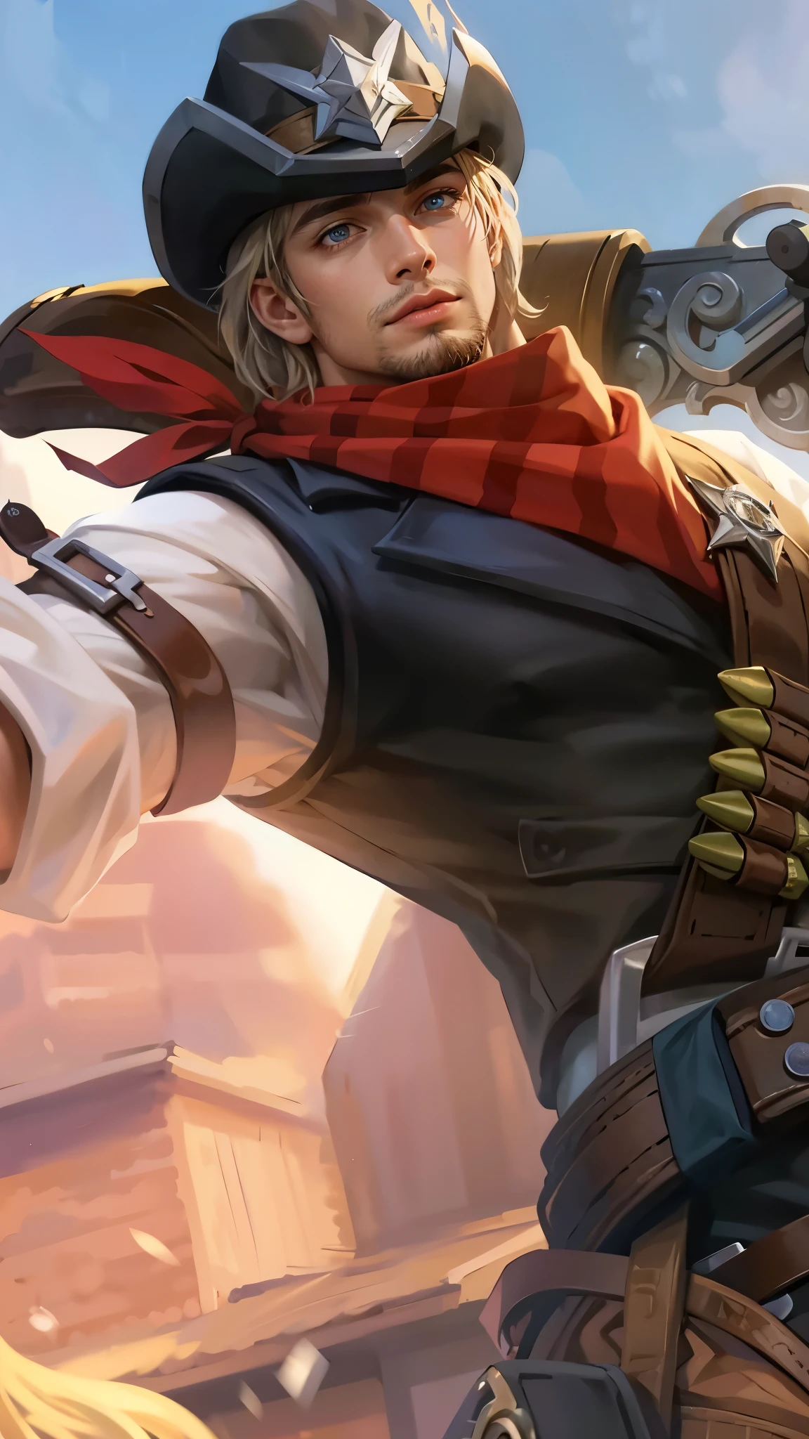 Best quality, masterpiece, detailed skin texture, detailed clothes texture, detailed face, super detail, 8k, intricate detail, 1 boy, The color doesn't change, Muscle guy, 1 guy