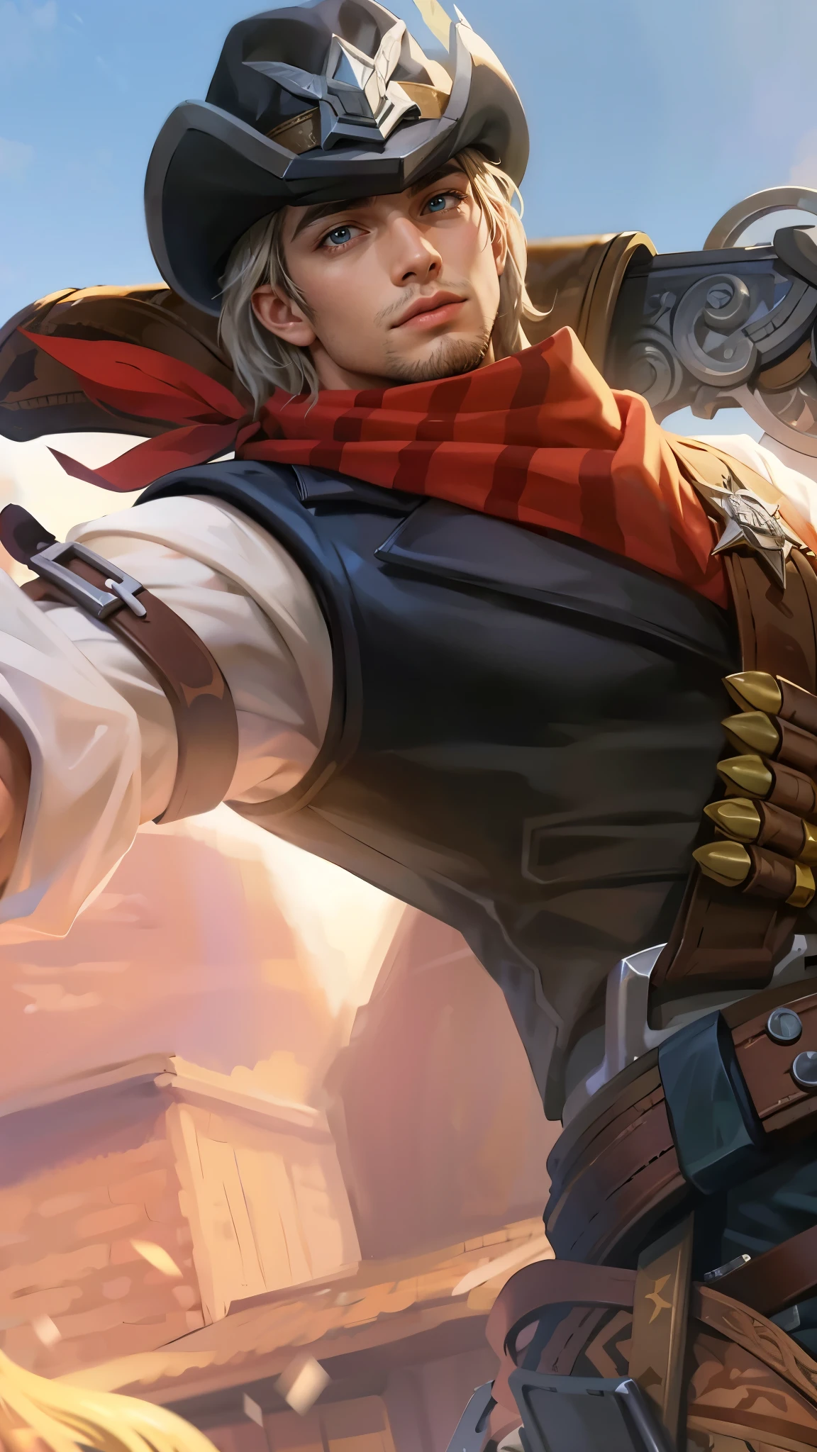 Best quality, masterpiece, detailed skin texture, detailed clothes texture, detailed face, super detail, 8k, intricate detail, 1 boy, The color doesn't change, Muscle guy, 1 guy