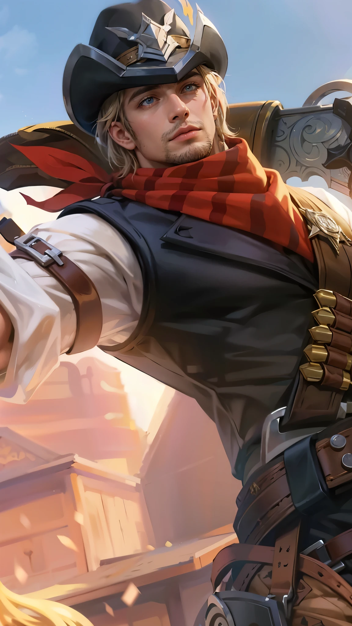 Best quality, masterpiece, detailed skin texture, detailed clothes texture, detailed face, super detail, 8k, intricate detail, 1 boy, The color doesn't change, Muscle guy, 1 guy
