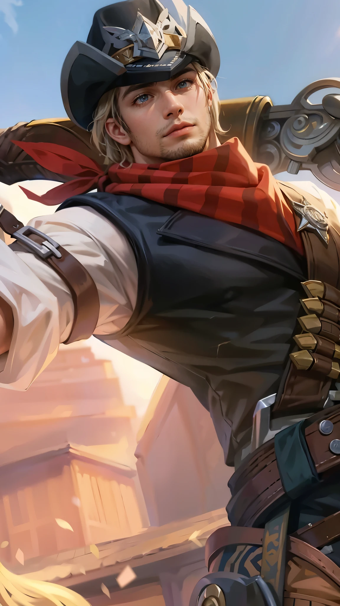 Best quality, masterpiece, detailed skin texture, detailed clothes texture, detailed face, super detail, 8k, intricate detail, 1 boy, The color doesn't change, Muscle guy, 1 guy
