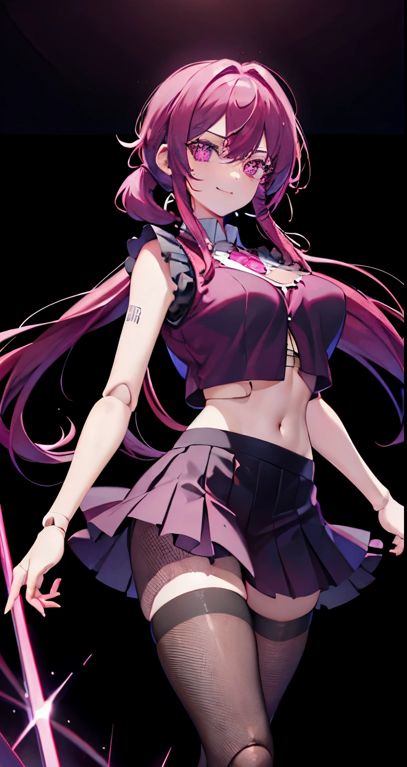 One girl, Lookwg_w_Audience, 一人w, High resolution, masterpiece, Use of bright colors、 Ana , Seraphim, (Pwk Hair:0.6), (Purple Hair:0.7), Braided Ponytail, Small breasts,、(classroom),blush、 (child), (Long sleeve,see-through),(skirt hold),(Kneel),(clenched teeth),(fear),(Ecstasy)、(pussy juice)