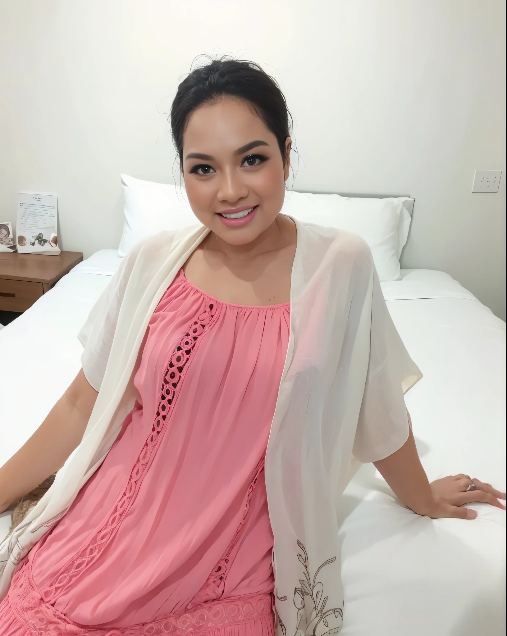 HEAVY BREASTS, Portrait photo of a matured chubby malay girl, curvy, (laughing:1.2), malaysian, posing, look at a camera, nerd, spectacle, wear pink panties and bra, wearing glasses, full body, room background, big breast,nighttime, backlit, epic realistic, hyper detailed, detailed skin texture, mole below eye, natural skin texture, mole in body, insane details, intricate details, accent lighting, soft volumetric light, bokeh, (dramatic light:1.2), (neutral colors:1.3), cross process, living room background, ((detailed realistic face and eyes)), good lighting, 8K resolution, Legs Wide Open, spread Legs, lying on bed, Liquid from the Crotch, Blushing, fat, on the side, penetration,