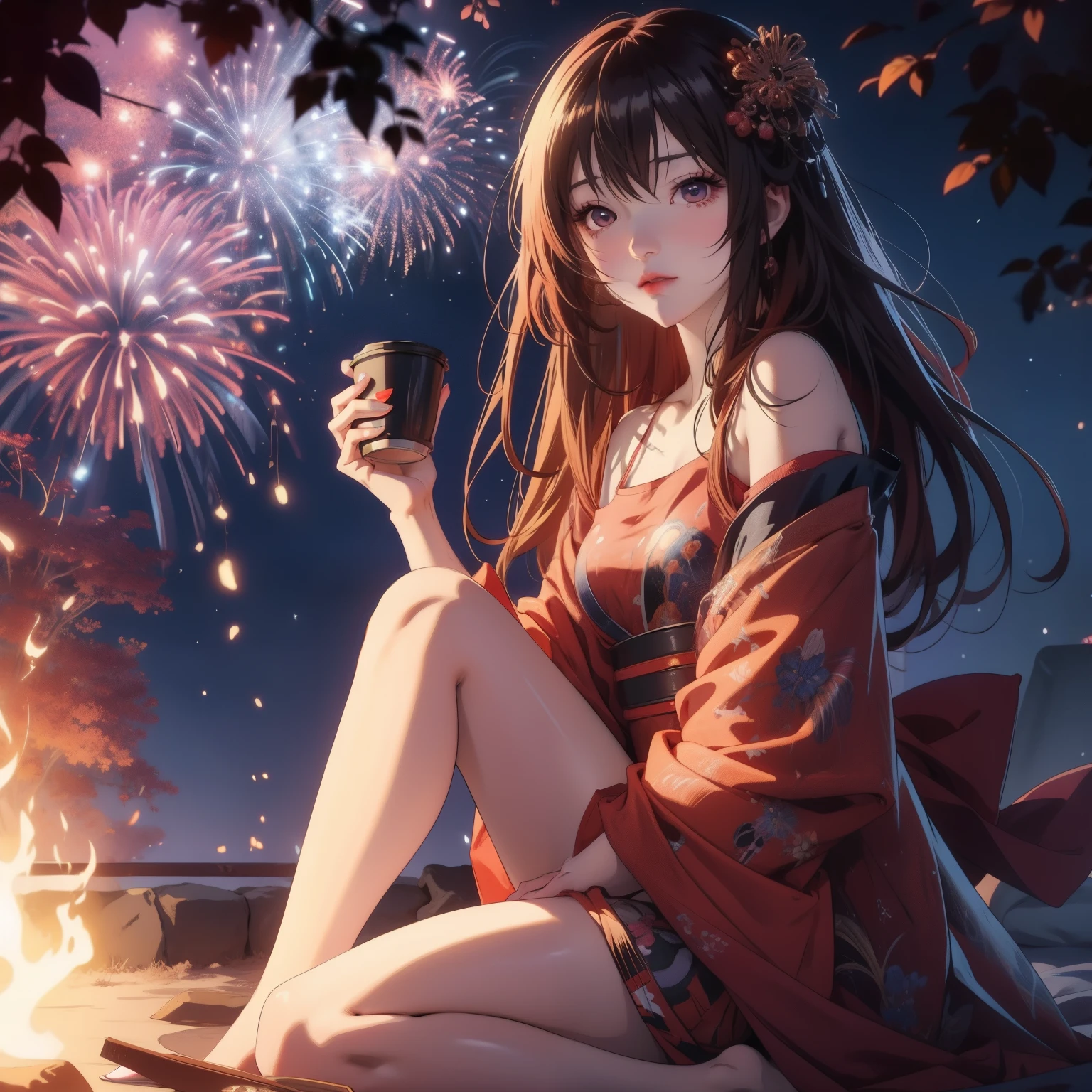 Anime girl wearing kimono sitting in the snow, anime style 4k, 4k comic wallpaper, Beautiful anime girl, anime wallpaper 4k, anime wallpaper 4k, 4k anime wallpaper, Beautiful anime, beautiful anime girl, anime art wallpaper 4k, Anime Art Wallpaper 4k, cute anime girl, Beautiful anime portrait, HD anime wallpaper, Beautiful anime woman