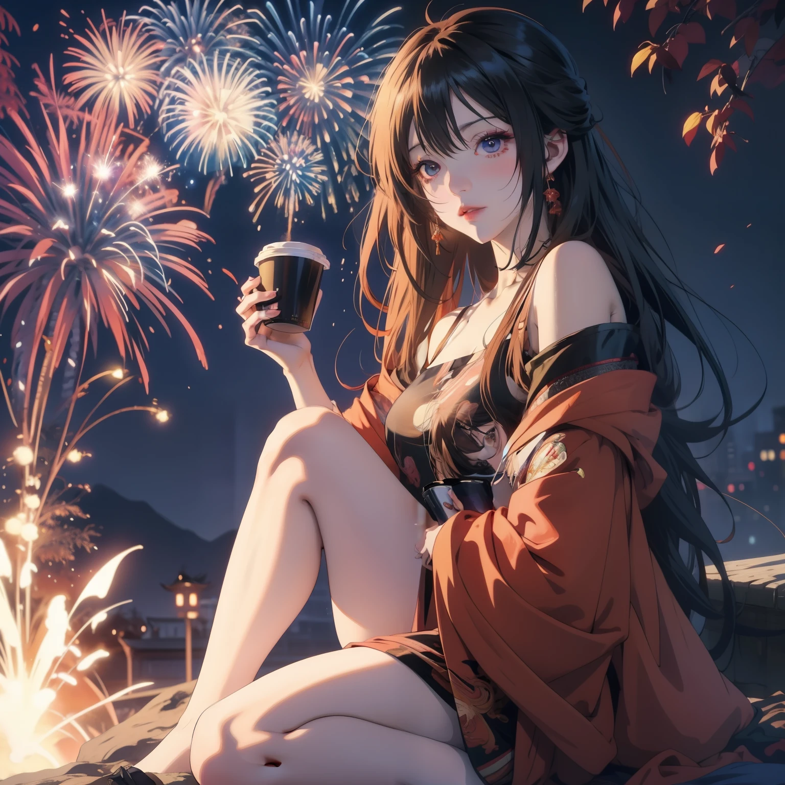 Anime girl wearing kimono sitting in the snow, anime style 4k, 4k comic wallpaper, Beautiful anime girl, anime wallpaper 4k, anime wallpaper 4k, 4k anime wallpaper, Beautiful anime, beautiful anime girl, anime art wallpaper 4k, Anime Art Wallpaper 4k, cute anime girl, Beautiful anime portrait, HD anime wallpaper, Beautiful anime woman