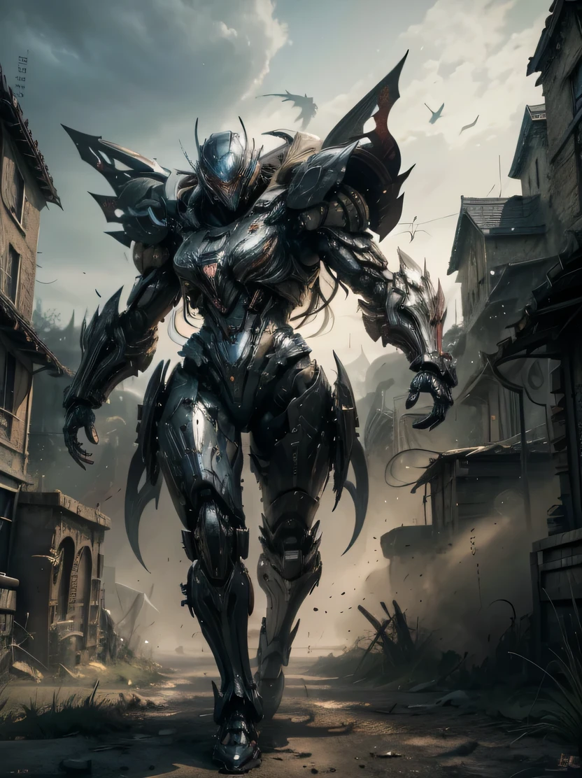 ((masterpiece、highest quality、Super detailed、High resolution、sharp focus、cinematic lighting))、bust shot、future girl、Mecha armored girl、short hair、big breasts、Bewitching、thighs、plump body、has a big tail、thick red lips、highly detailed eyes and face、beautiful eyes、mechanical joint、futuristic city background、model shooting style、(planet wallpaper、battle of the predators)、abstract stylized beauty、surrealism、anatomically correct、battle pose、view audience、mecha musume、bloodborne