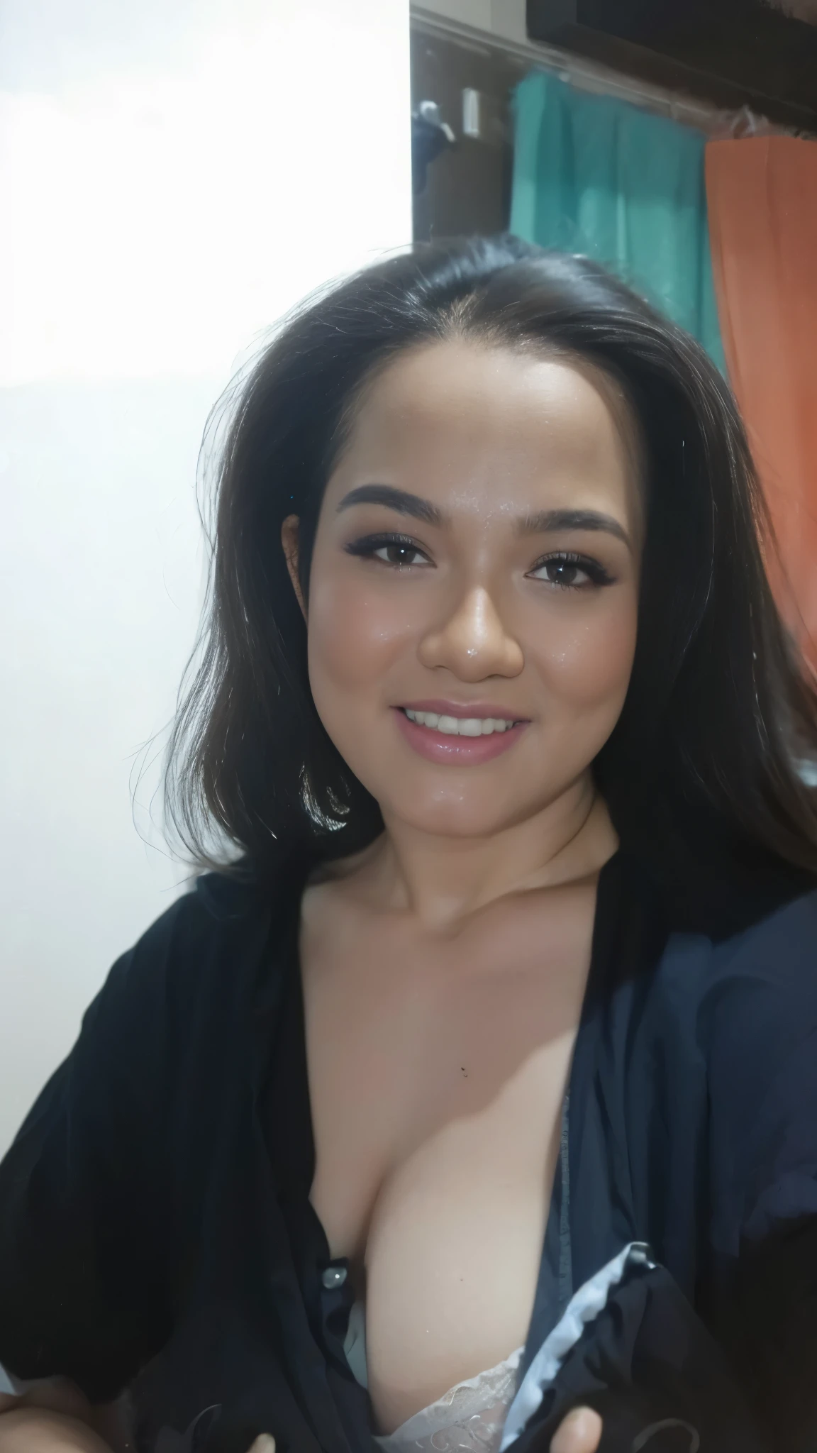 HEAVY BREASTS, Portrait photo of a matured chubby malay girl, curvy, (laughing:1.2), hijab,malaysian, posing, look at a camera, nerd, spectacle, wear pink panties and bra, wearing glasses, full body, room background, big breast,nighttime, backlit, epic realistic, hyper detailed, detailed skin texture, mole below eye, natural skin texture, mole in body, insane details, intricate details, accent lighting, soft volumetric light, bokeh, (dramatic light:1.2), (neutral colors:1.3), cross process, living room background, ((detailed realistic face and eyes)), good lighting, 8K resolution, Legs Wide Open, spread Legs, lying on bed, Liquid from the Crotch, Blushing, fat, on the side, penetration,
