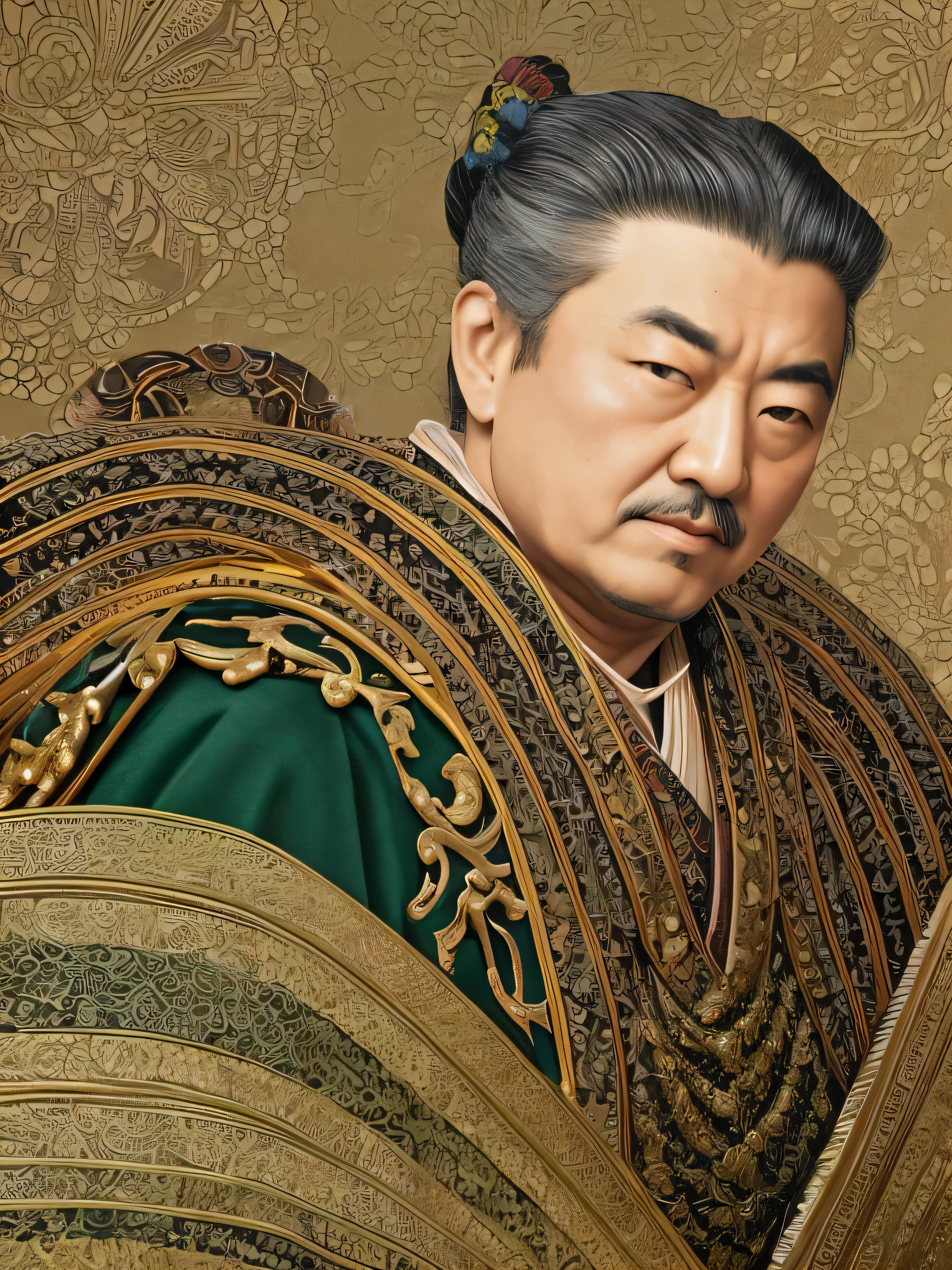 16th centurey image of a japanese shogun emperor