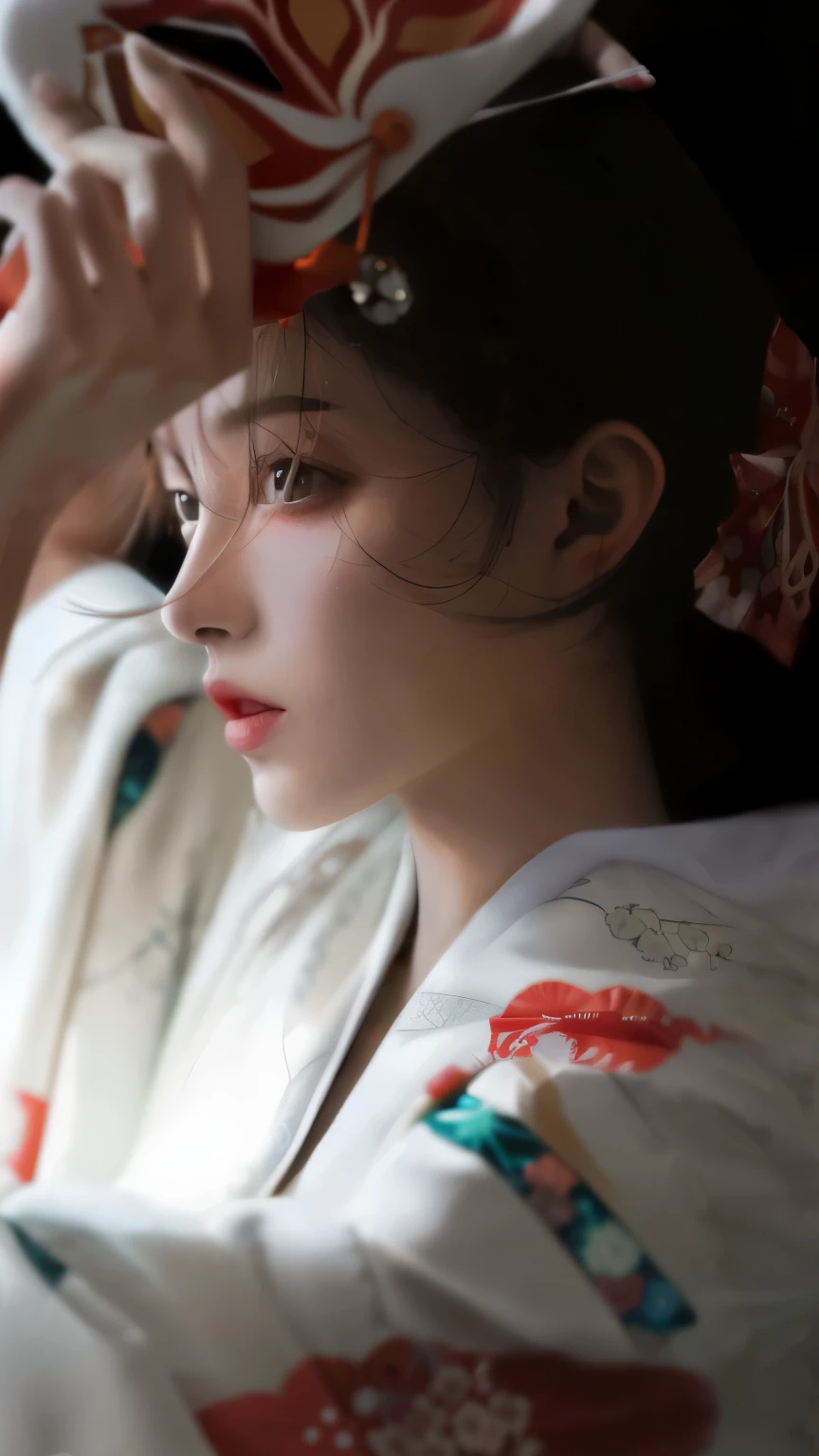 Nobuyoshi Araki woman in kimono,Wearing a hat, Gurwitz-style artwork, Komono, 优雅的japanese woman, Beautiful digital art work, Wearing a kimono, japanese woman, Wearing a kimono, palace , A girl wearing Hanfu, Japanese model, inspired by Yanjun Cheng, Geisha photo portrait, Gurwitz