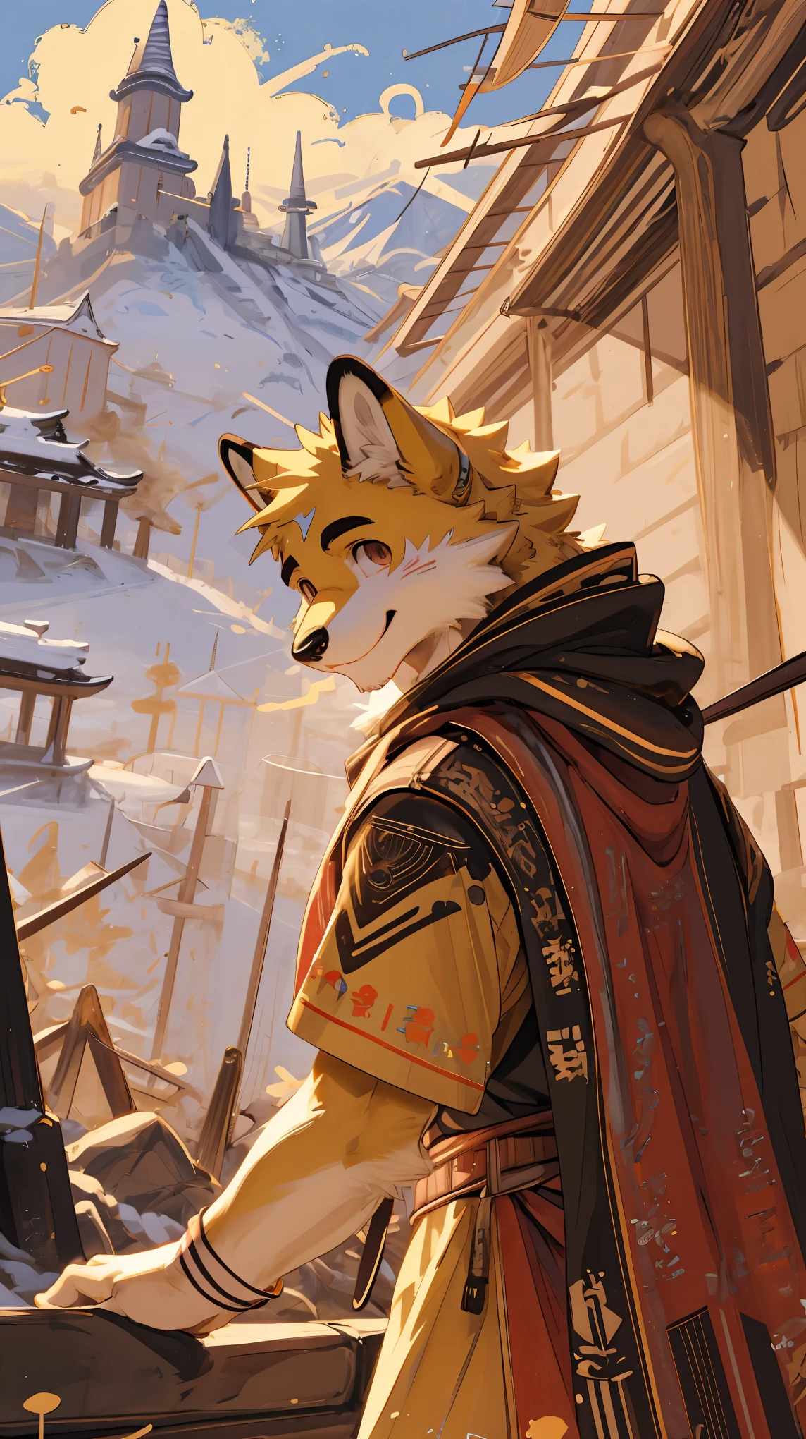 super high resolution, detailed background, World Heritage Site, 6+boys, 6+girls, Happy, joyful, absurdres(Photos of solo travelers)(kemono, furry anthro)cinematic,