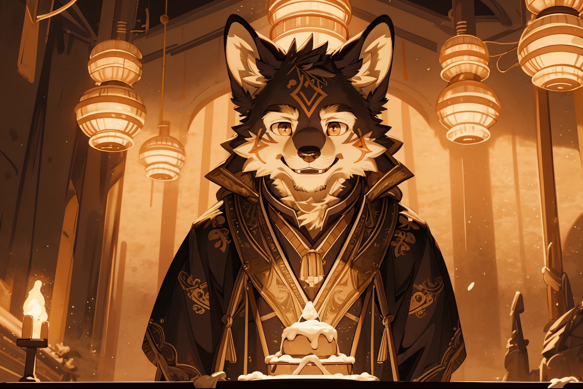 A dressed up dog sits at the table, beast costume, hairy的角色, hairy的大会, beast costume!!!!, hairy的野兽, hairy的动漫, beast in fashionable clothes, hairy的艺术家, hairy, mask and fox, Canon eos r 6 shot, hairy的兽装奔跑, hairy的狼, hairy的亲和力, 有尾巴的hairy的男人