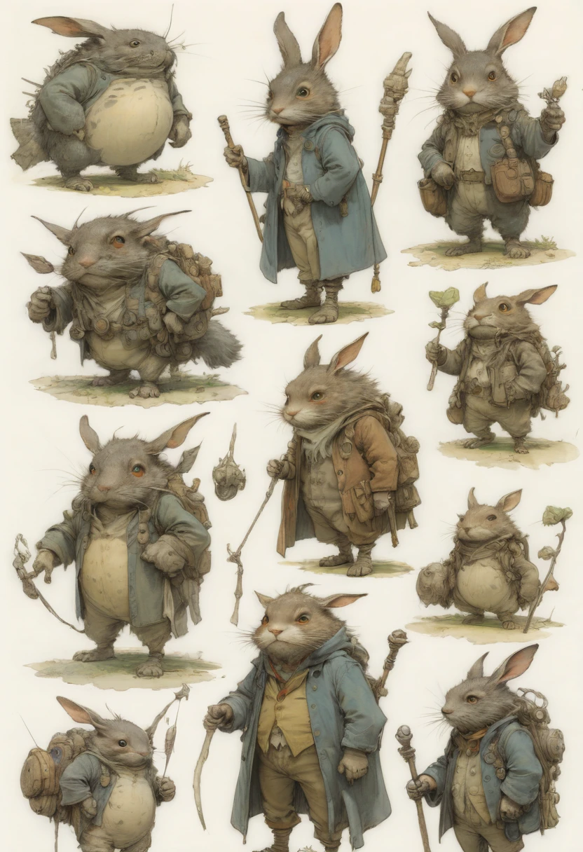 character design sheet by Abram Efimovich Arkhipov, best quality, masterpiece, Representative work, official art, Professional, Ultra intricate detailed, 8k
