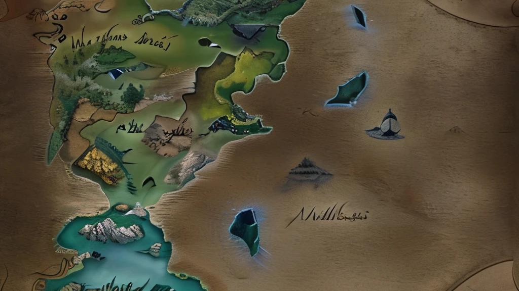 a map of the world of the elder scrolls, ancient fantasy region map, detailed fantasy map, fantasy world map, fantasy maps, fantasy map, การทำfantasy map, d&d style fantasy map design, simple fantasy map, legendary map, ancient map, map guardian, extremely detailed d&d map, d&d map, Tamriel, facing worlds map