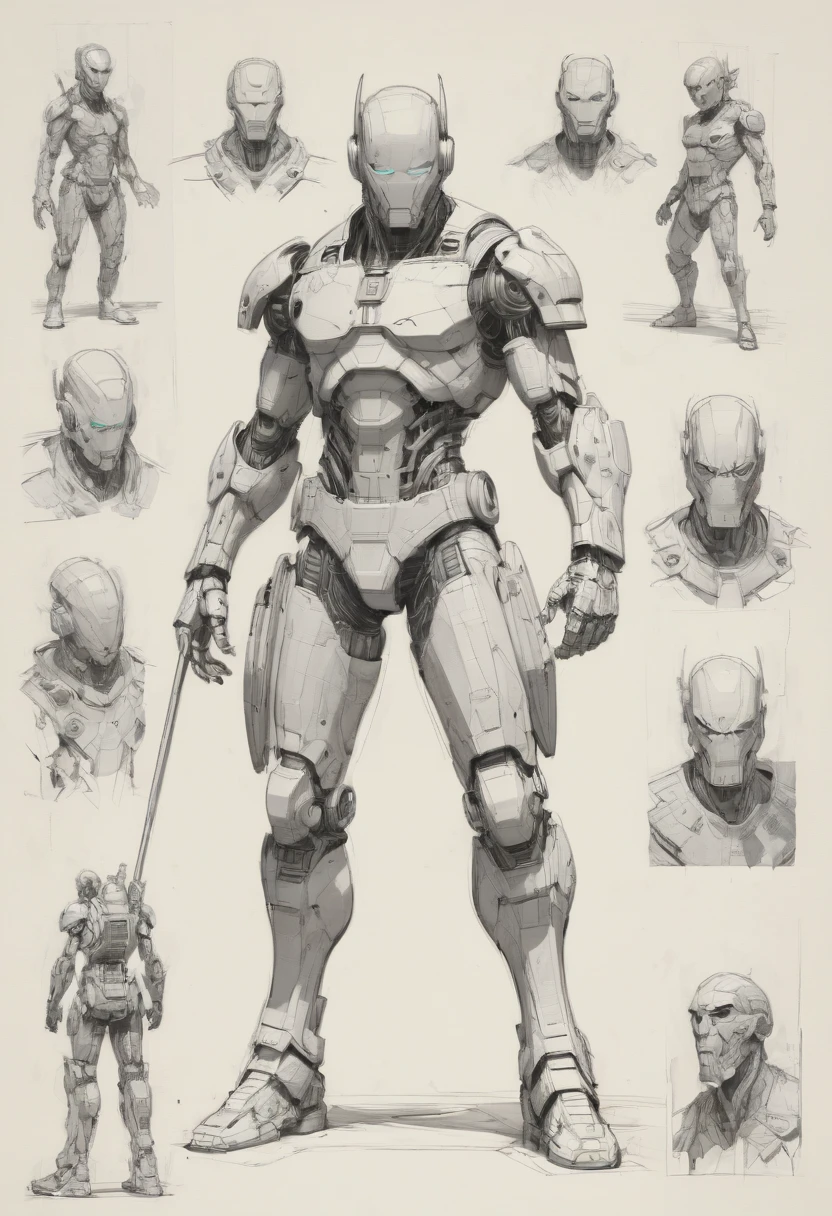 character design sheet by Drew Struzan, best quality, masterpiece, Representative work, official art, Professional, Ultra intricate detailed, 8k