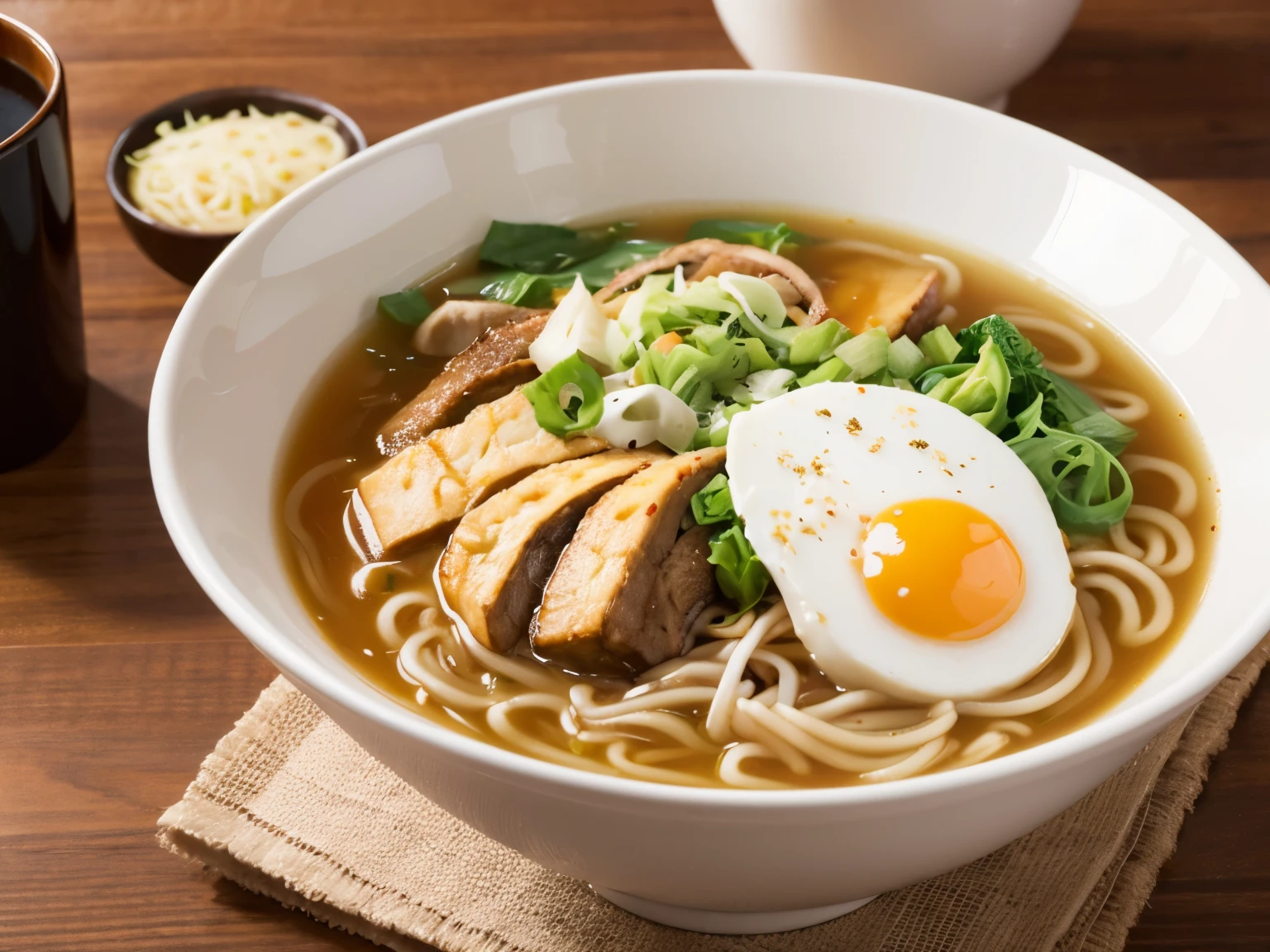 ramen屋　counter　ramen　bowl　steam　ramenを食べる女　Completely naked　muscle