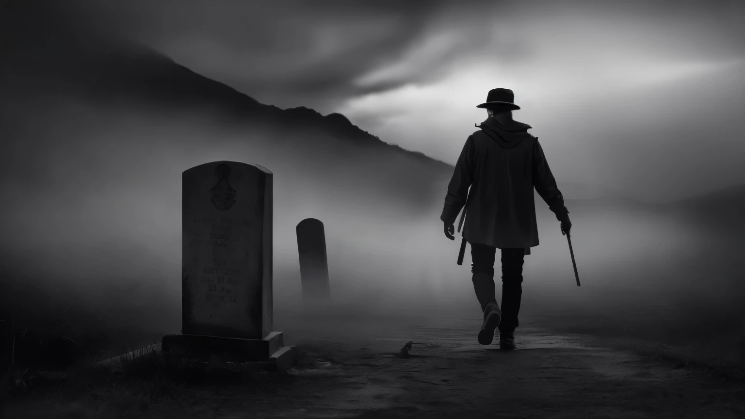 fotorrealista, of the highest quality, cinematographic composition, (full cuerpo:1.4) photograph of a (zombie limping through an ancient graveyard with old gravestones and tombstones around them :1.2), (Llevar rasgado|suciedad|ropa andrajosa:1.2), (podrido meat, cuerpo|cuello|torso|brazoanos|piernas|feet suciedad|podrido|podrido|tumefied, cara demacrada, piel demacrada, suciedad teeth, gnarled manos, macabre, perturbador, Deformidades, aberration, pelo fino, cabello en mal estado, pelo despeinado, piel desgarrada, carne rasgada:1.2), diferentes tonos de piel, skin arrugas, clothes arrugas, podrido face, podrido eyes, ropa detallada, textura de ropa|arrugas, abundantes detalles, detalles intrincados, (niebla arremolinada:1.4), ambiente oscuro, gloomy lighting, volumetric shadows, (highly dynamic pose:1.2), 8K, muy detallado, HD, HDR, (expresividad facial extremadamente alta:1.3)