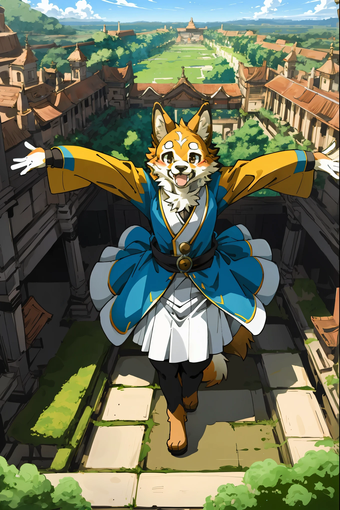 super high resolution, detailed background, World Heritage Site, 6+boys, 6+girls, Happy, joyful, absurdres(Photos of solo travelers)(kemono, furry anthro)cinematic,