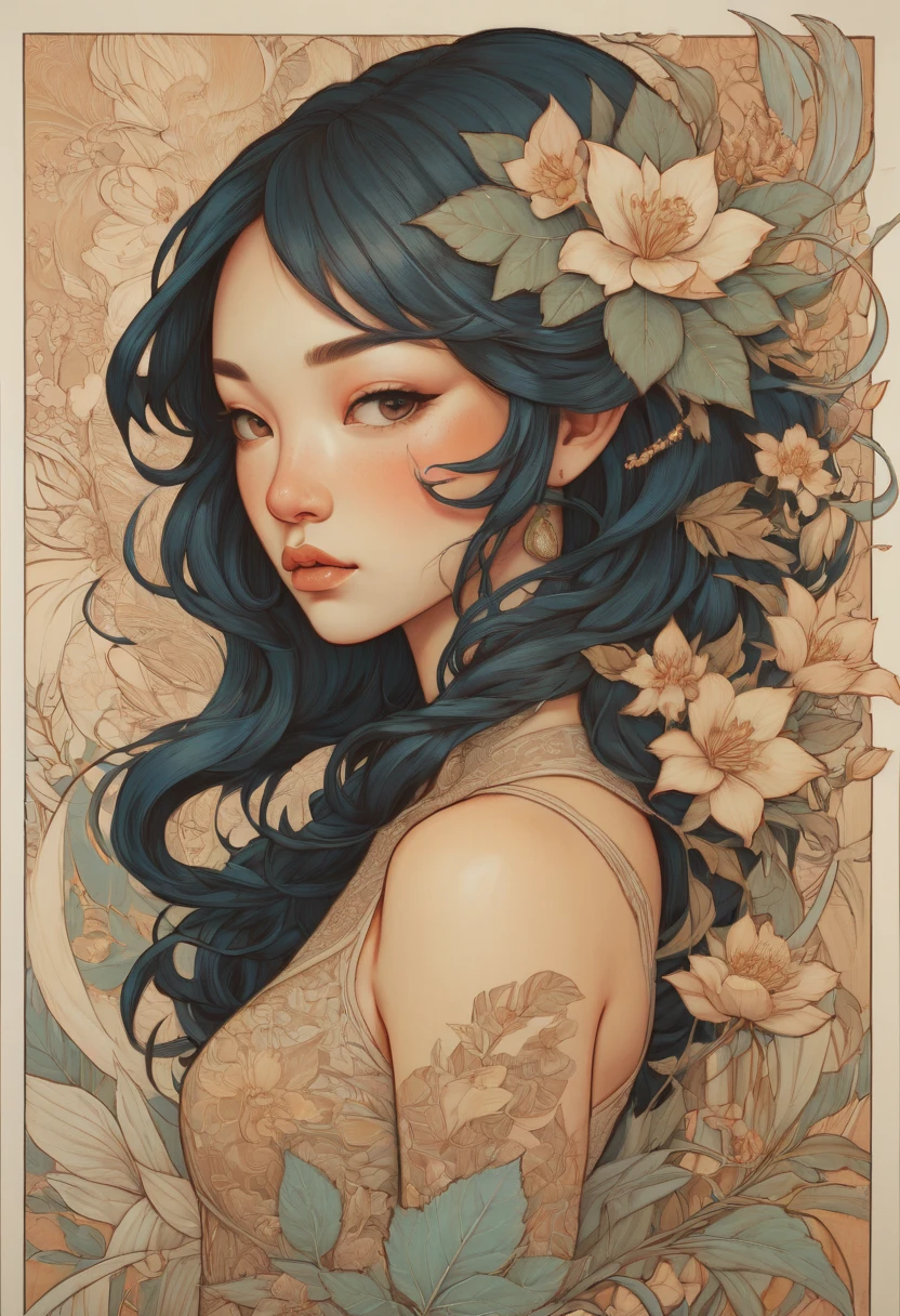 character design sheet by Audrey Kawasaki, best quality, masterpiece, Representative work, official art, Professional, Ultra intricate detailed, 8k