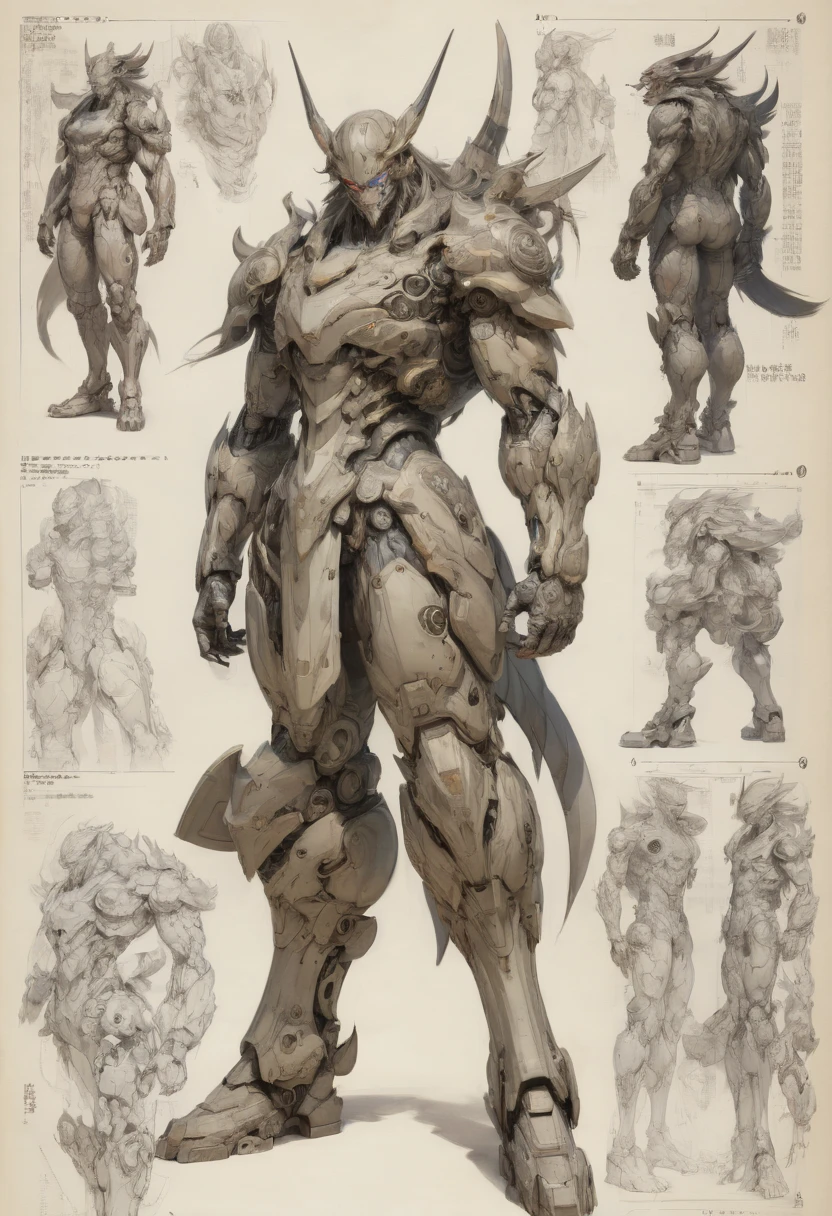 character design sheet by naoki ikushima, best quality, masterpiece, Representative work, official art, Professional, Ultra intricate detailed, 8k