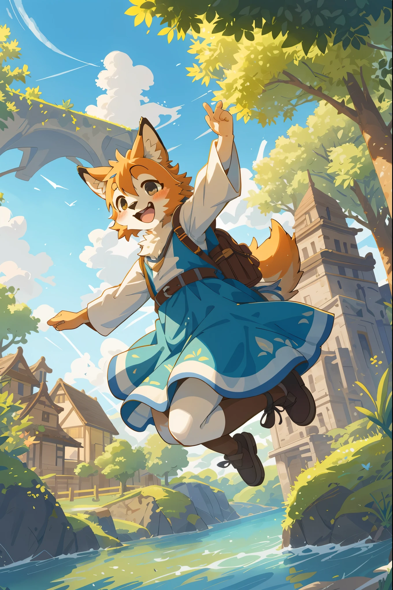 cover page, super high resolution, detailed background, World Heritage Site, 6+boys, 6+girls, Happy, joyful, absurdres(Photos of solo travelers)(kemono, furry anthro)cinematic,