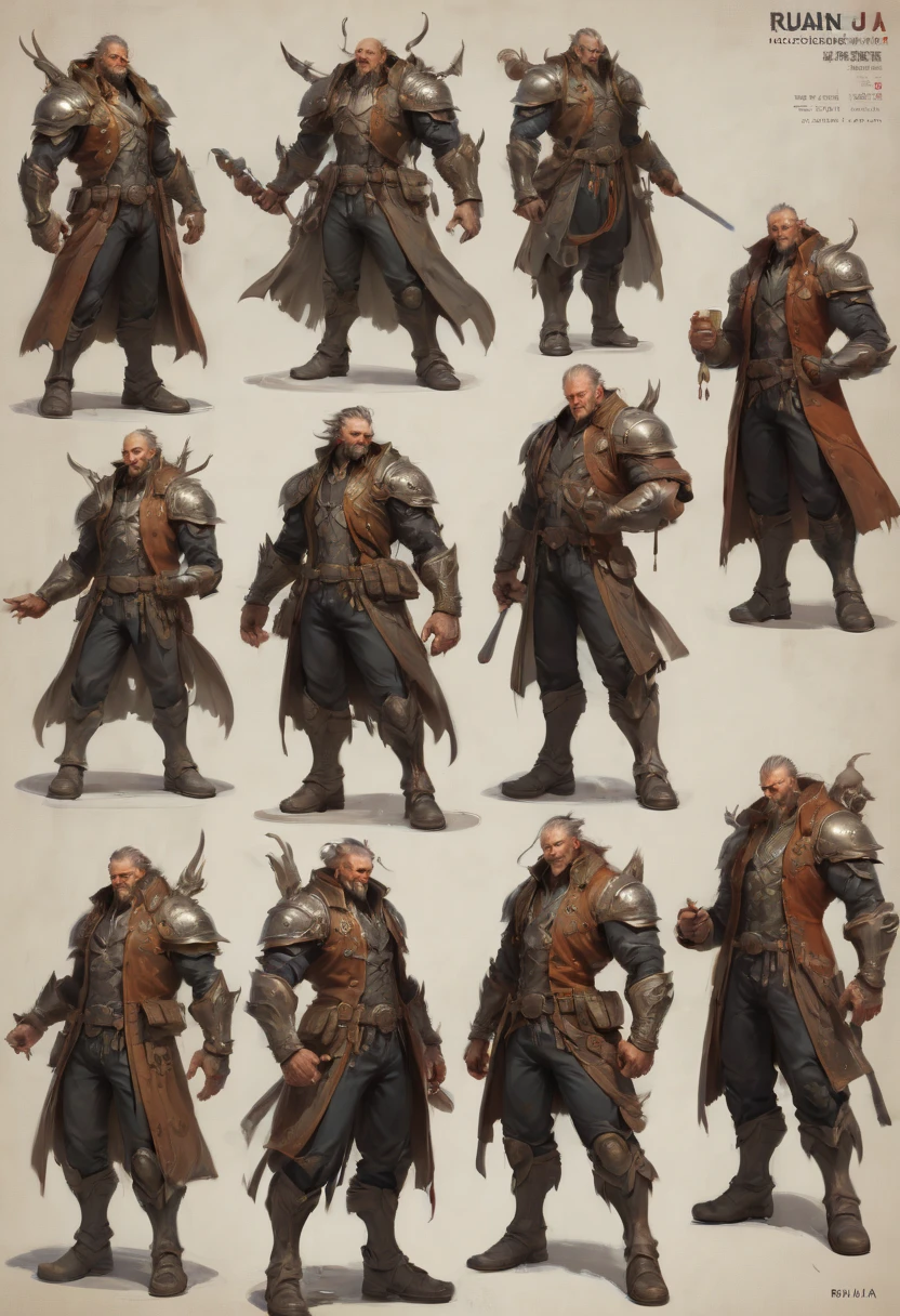 character design sheet by naoki ikushima, best quality, masterpiece, Representative work, official art, Professional, Ultra intricate detailed, 8k