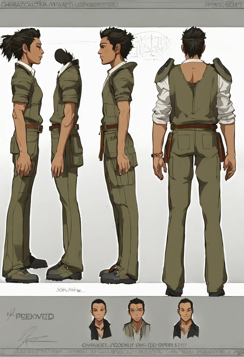 character reference sheet {Best Quality, Masterpiece, RAW, extremely detailed, anime, manga style, character design sheet, full body front and back views, turnaround, multiple angles, detailed face, detailed hair, detailed clothes, detailed accessories, flat colors, line art, (perspective:1.2), (lighting:1.2), intricate details, highly detailed} . turnaround views, detailed anatomy, color palette, multiple poses, highly detailed, multiple views of the same character, model sheet, character sheet