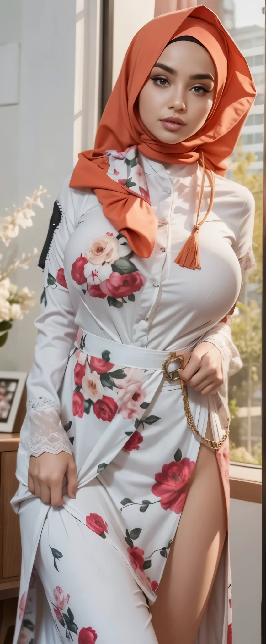 Big breast hijab
