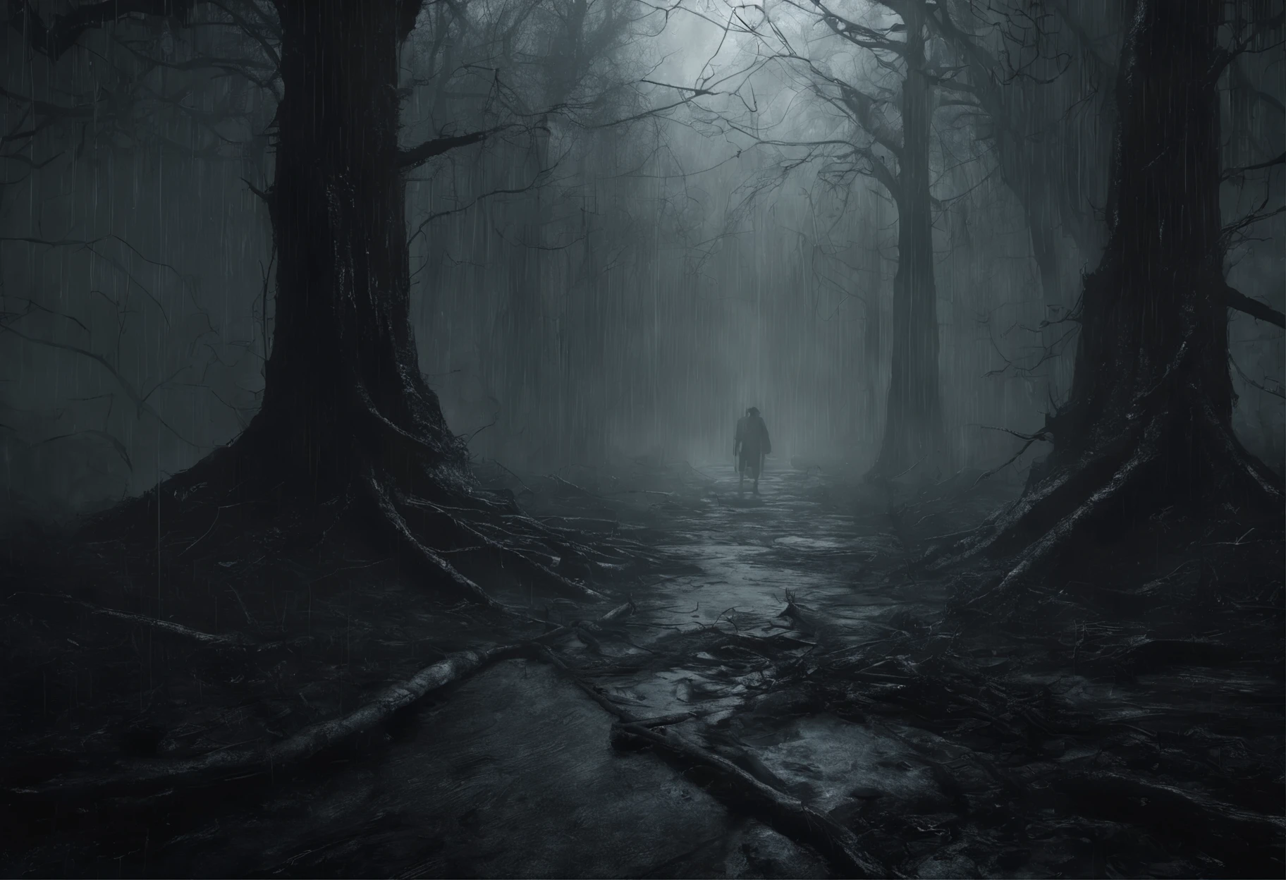 rain,forest,8K,Realistic