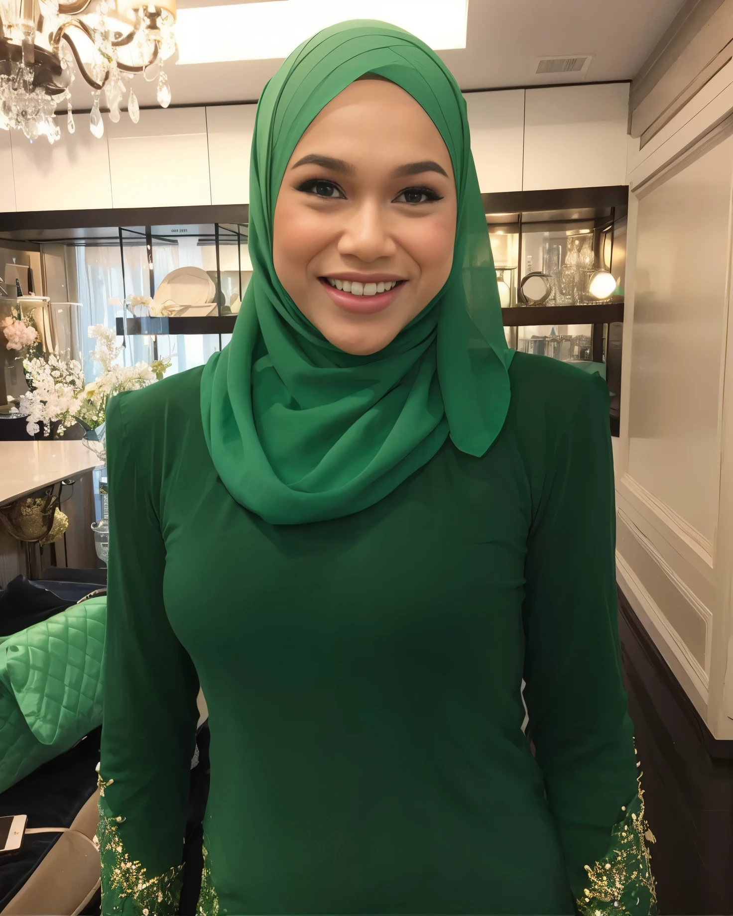 HEAVY BREASTS, Portrait photo of a matured chubby malay girl, curvy, (laughing:1.2), hijab,malaysian, posing, look at a camera, nerd, spectacle, wear pink panties and bra, wearing glasses, full body, room background, big breast,nighttime, backlit, epic realistic, hyper detailed, detailed skin texture, mole below eye, natural skin texture, mole in body, insane details, intricate details, accent lighting, soft volumetric light, bokeh, (dramatic light:1.2), (neutral colors:1.3), cross process, living room background, ((detailed realistic face and eyes)), good lighting, 8K resolution, Legs Wide Open, spread Legs, lying on bed, Liquid from the Crotch, Blushing, fat, on the side, penetration,
