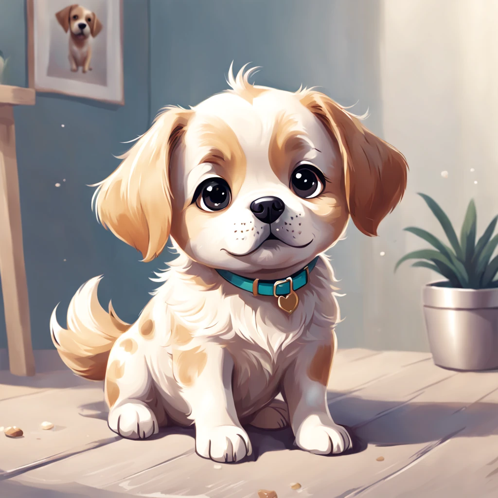 Tove in cute dog art style