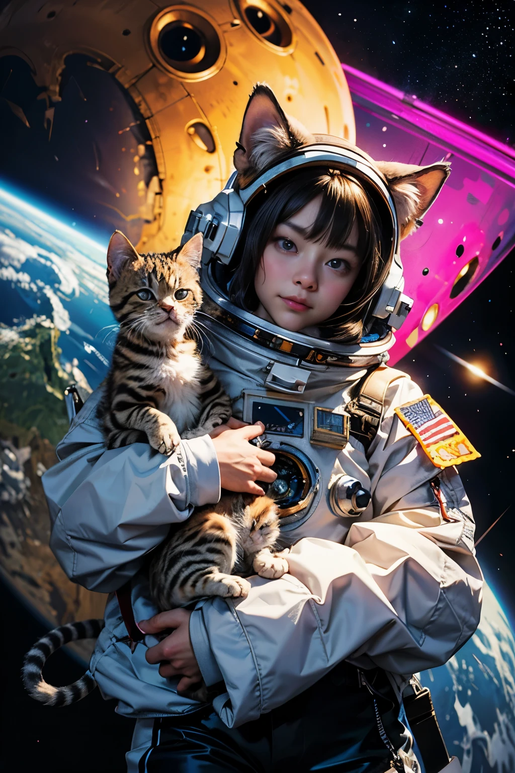 Cat in a spacesuit