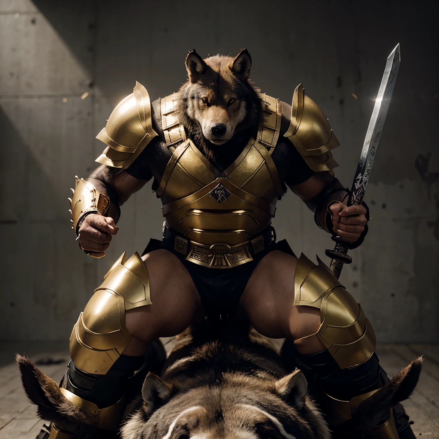Gay , There's two character that's a muscular Furry tiger and a wolf in a dungeon room where the floor is covered in pile used smelly socks , The tiger stood and used his foot the waering the dirty black military socks to step on the wolf's cock as the wolf lay on his back, cum dripping out and staining the tiger's feet