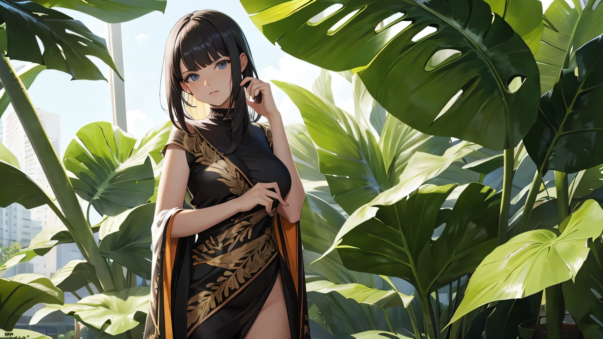 alocasia adore, sans femme