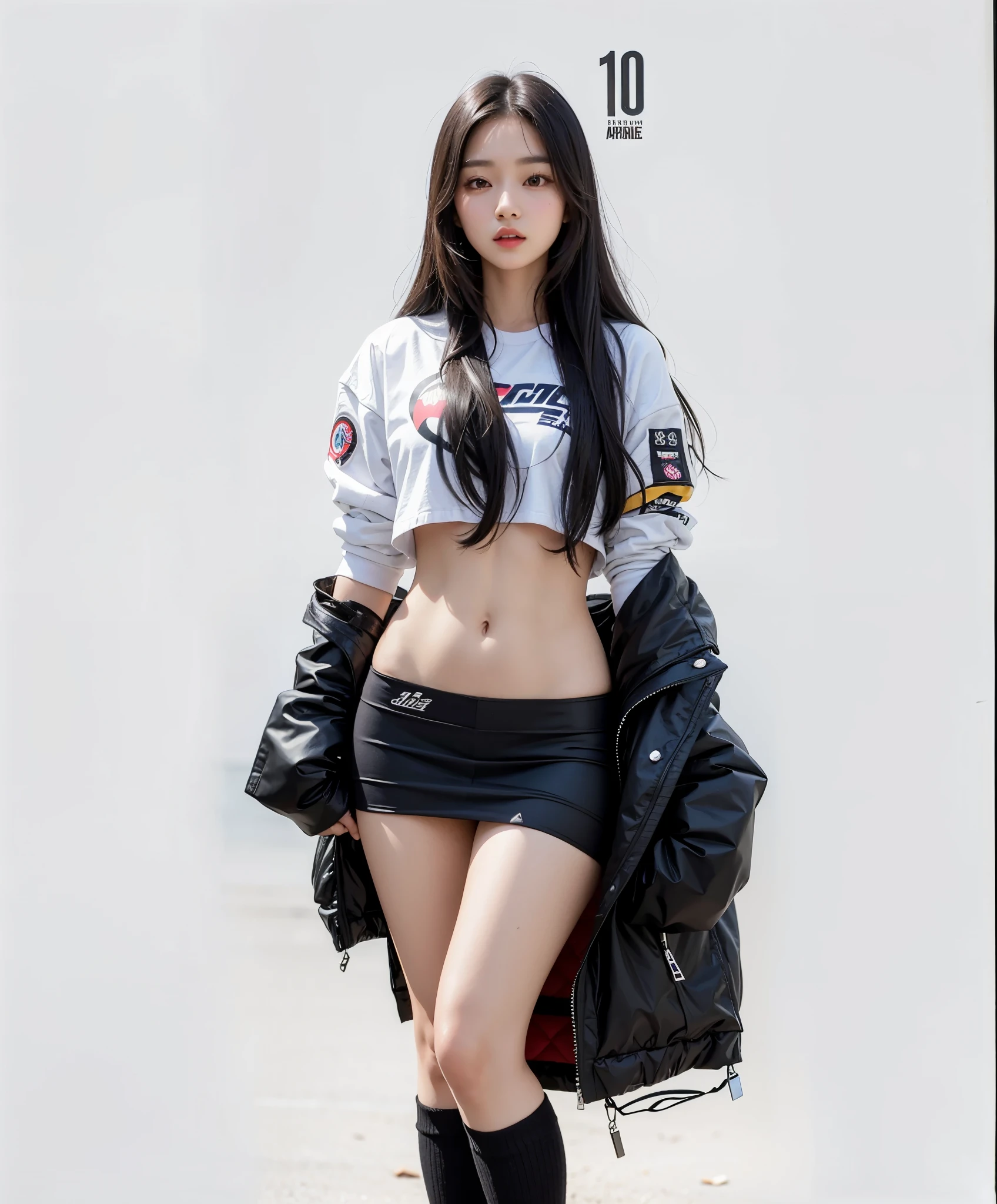 Arafed Asian woman in black skirt and jacket posing for a photo, foto de chica delgada model, modelo de moda femenina coreana, jinyoung shin, foto de chica delgada, muchacha coreana, hermosa joven coreana, korean idol, Jennie rosa negra, 2 4 year old female model, ulzzang, aparcar desde-min, portrait of female korean idol, jaeyeon nam
