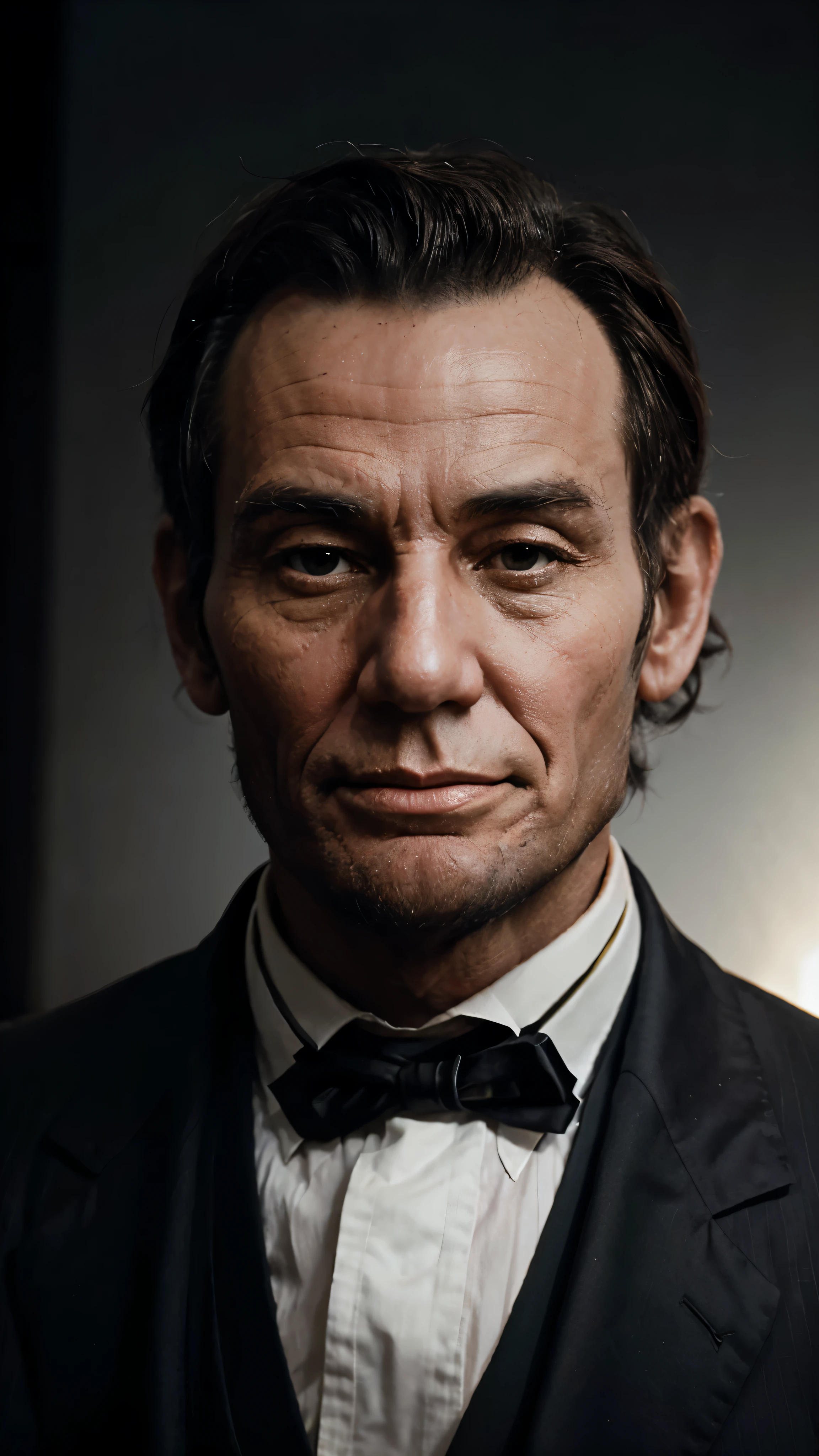 images of Lincoln during his presidency, hyperealistuc, wideview, cinematic, perfect face, 4k, 8k