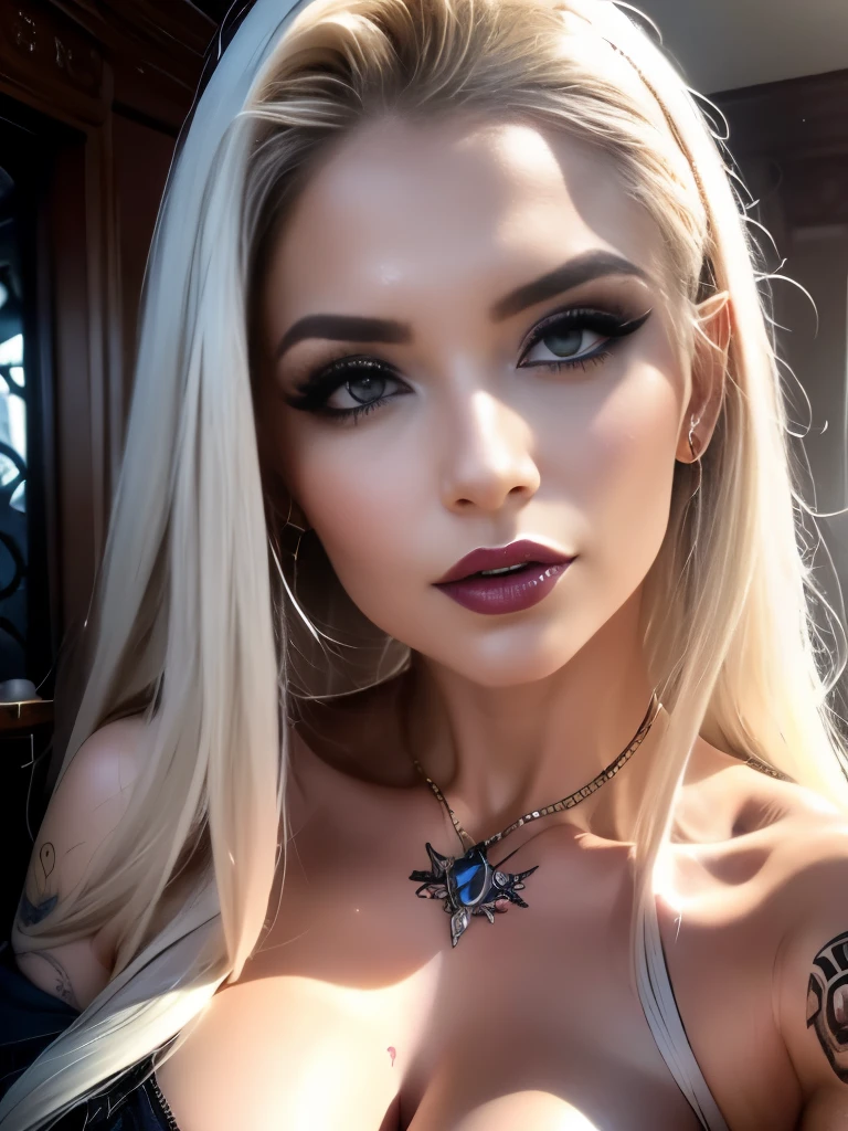full length photo of a slim goth, arafed woman with a tattoo on her back sitting in a cemetery, in a graveyard, goddess of death in a graveyard, killstar, goth girl, gothcore, skulls at her hips, in the middle of a graveyard, goth, gothic horror vibes, graveyard, grave, goth aesthetic, pale goth beauty, goth woman, gothic aesthetic, (Mejor calidad,4k,8K,high resolution,obra maestra:1.2), ultra detallado, (realista,photorealista,photo-realista:1.37), ,(hermosos ojos detallados, hermosos labios detallados, , ojos y rostro extremadamente detallados, long eyelashes), studio lighting,Physically based representation,colores oscuros, (ciberpunk, bright neon hair and makeup, tatuajes, (lengua fuera, boca abierta, labios abiertos, los ojos bien abiertos, cara seductora, sonrisa cachonda, cara pervertida), libidinoso (frente al espectador:1.5), (contacto visual intenso:1.5), , gargantilla intrincada, piernas largas