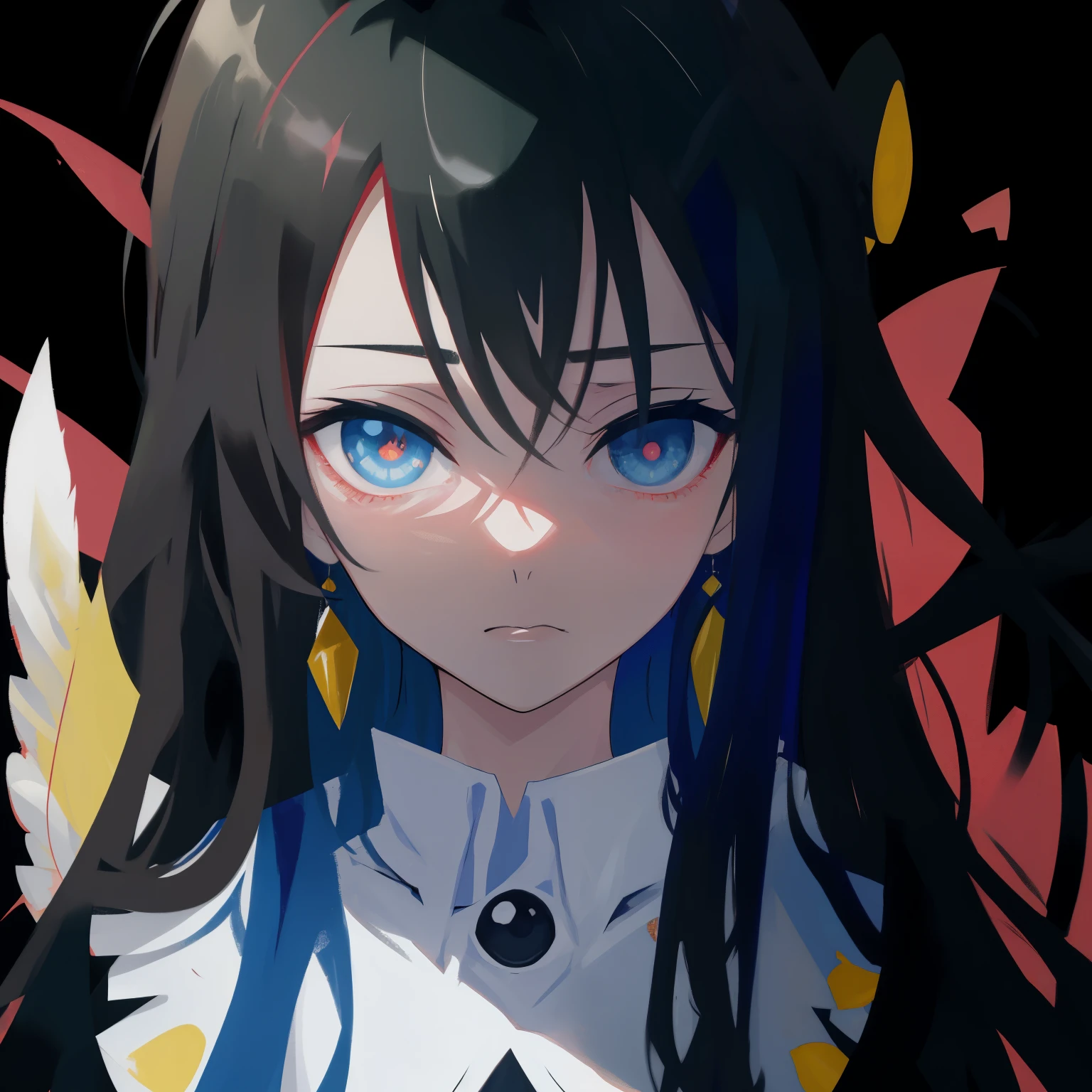 anime com cabelo preto longo e casaco de pele branca, Albedo do anime Overlord, albedo, Overlord, hinata hyuga, shalltear from overlord, Impacto de Ayaka Genshin, Preto - Mago Cabelo, shalltear bloodfallen, peludo cobrindo seu peito, Hestia, ((uma bela imperatriz fantasia))