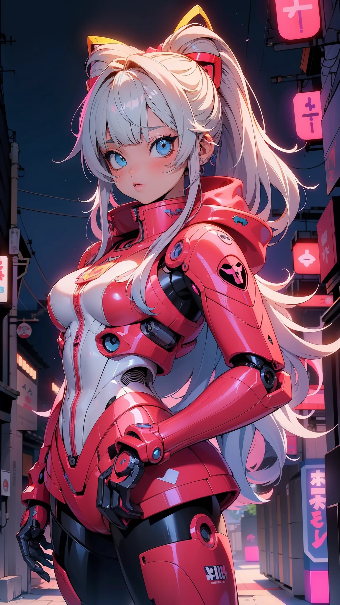 (vista trasera, vista trasera),(La mejor calidad,A high resolution,Ultra - detallado,actual),Souryu Asuka Langley a doll with long pink hair and a (chaqueta azul:1.4) , pantalones plateado, animated barbie doll, blonde chica anime con pelo largo, (Souryu Sugar Langley style:1.4) ,(cabello azul Souryu Asuka Langley blanco :1.4), 
(tokyo alley background :1.4), anime estilo 3d, Modelo de cuerpo completo de Anime VTuber, ilya kuvshinov con pelo largo, chica anime con pelo largo pink, figura emergente del desfile, render de una linda chica anime 3d, More detailed 8K.motor irreal:1.4,HD,La mejor calidad:1.4, fotorrealista:1.4, textura de la piel:1.4, obra maestra:1.8,obra maestra, mejor calidad,objeto Objeto], (rasgos faciales detallados:1.3),(Las proporciones correctas),(Ojos hermosos azules),  (pose vaquero), (Japan Venus station laboratory background :1.4), ,( ciberpunk 2.1), (estilo kawaii white :1.4), (dedos detailed:1.4), (perfect anatomy), (Souryu Asuka Langley blanco :1.4), (cyborg robot white transparent latex:1.4),( fondo laboratorio espacial venus :1.4) 