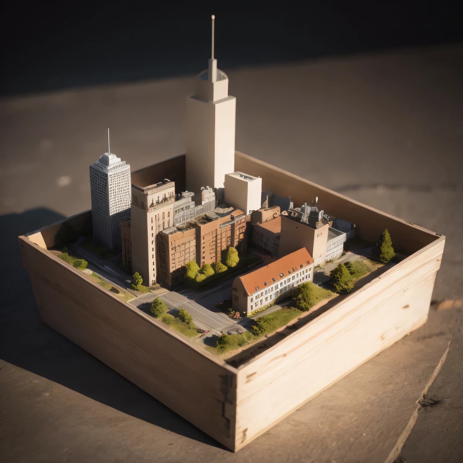 3598年Mars realistic model, (split ends, original photo, best quality, masterpiece:1.4),Steampunk Cyberpunk 6820 City,(CyberpunkMars light:1.3), Mars (related to land),(in a small nature box:1.3),Isometric, small nature, landscape on foundation,landscape,