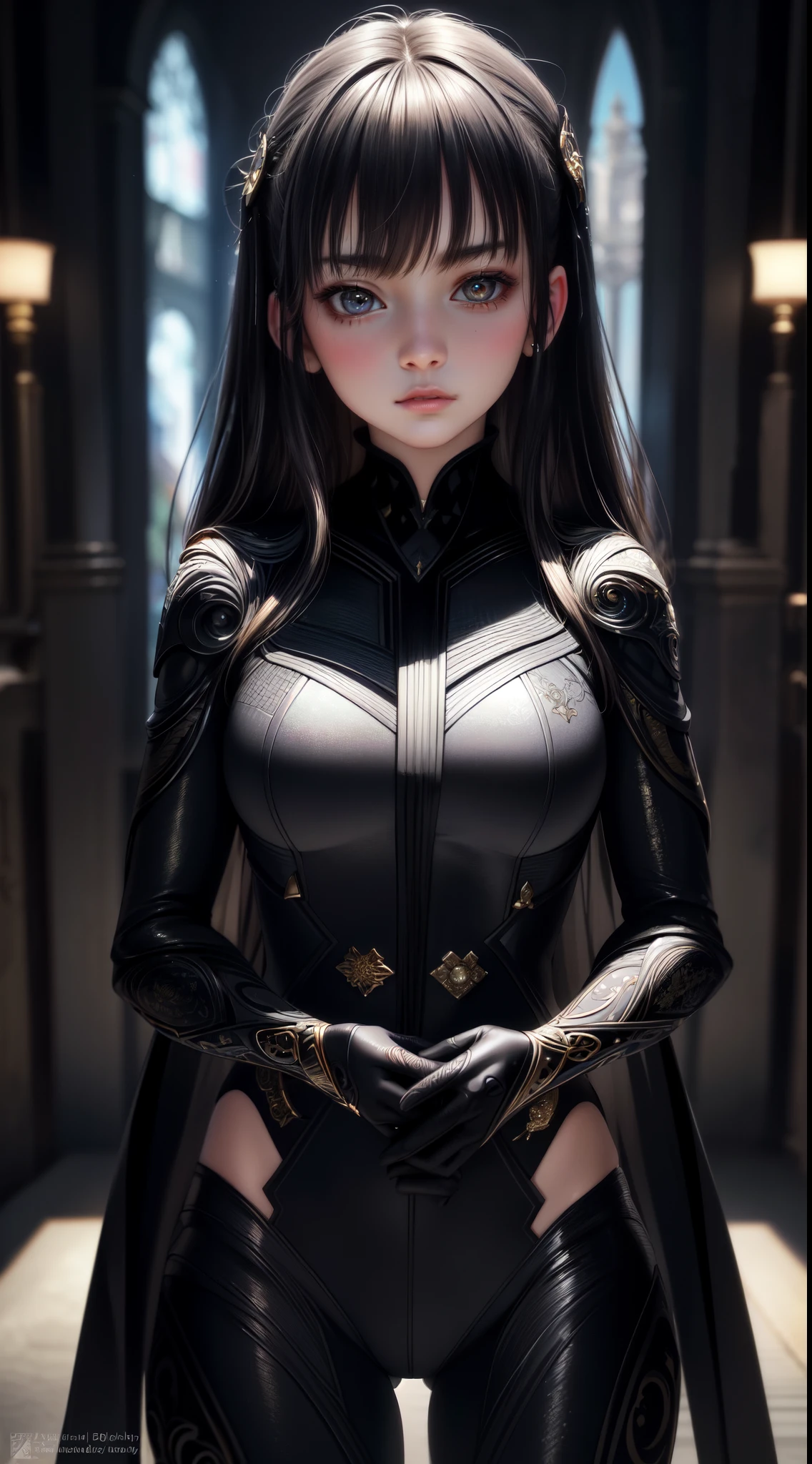 (Prompt): Kogal girl taking a selfie in a beautiful, very detailed wallpaper background, best quality photographic reality, masterpiece level illustrations, beautiful and detailed face, perfect skin texture, best lighting conditions, intricately designed accessories, ultra-detailed environment, (black suit: 1.5), 4K unified resolution, super detailed CG art (1.2), 8K quality (1.2).
legislative girl posing in front of a stunning, intricately designed wallpaper, masterpiece-level artistic portrayal, best quality photographic realism, extremely detailed and delicate facial features, captivating and expressive eyes, perfect lighting casting beautiful shadows