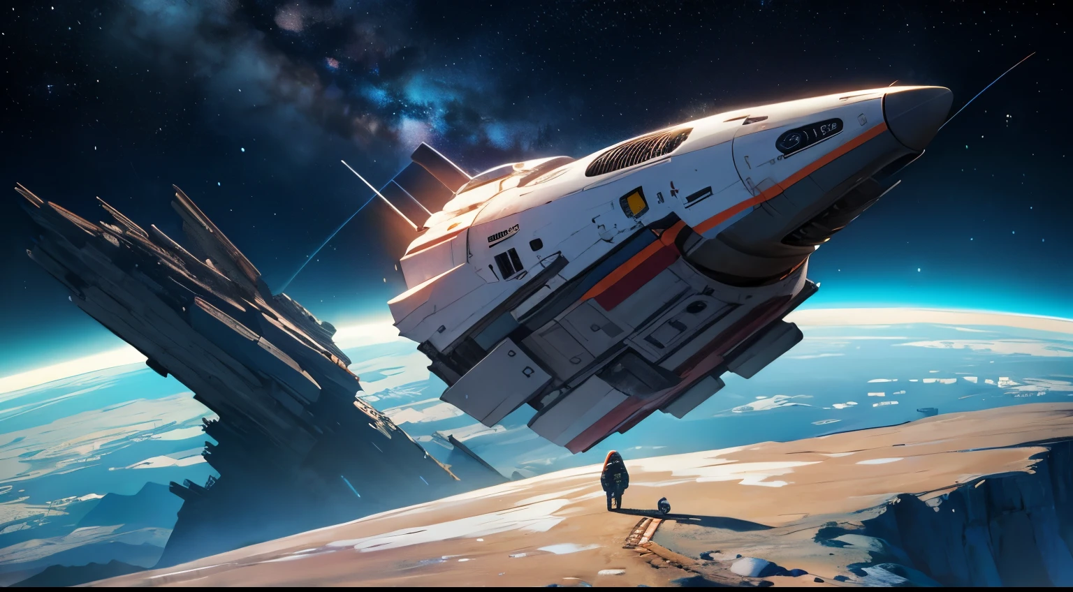 paisagem espacial vazia