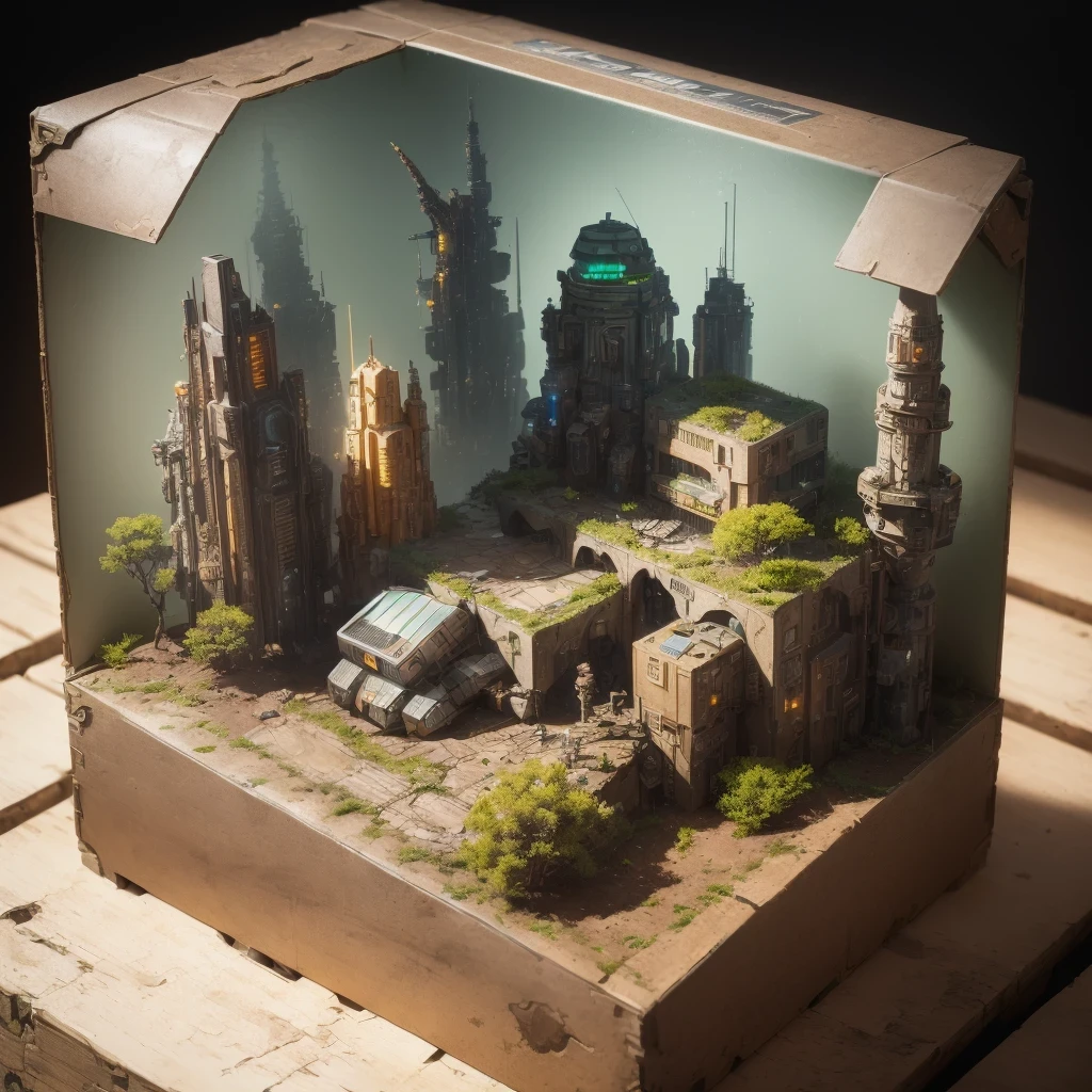 3598年Mars realistic model, (split ends, original photo, best quality, masterpiece:1.4),Steampunk Cyberpunk 6820 City,(CyberpunkMars light:1.3), Mars (related to land),(in a small nature box:1.3),Isometric, small nature, landscape on foundation,landscape,