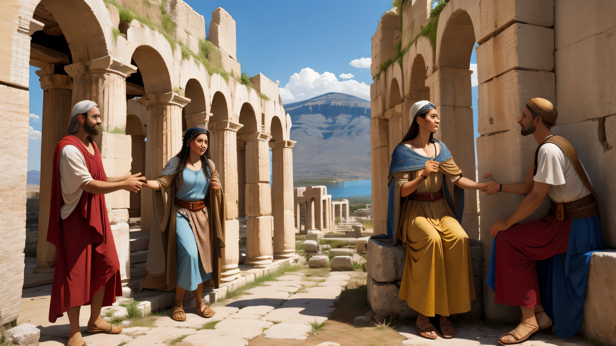 The Apostle Paul met Priscilla and Aquila in the ancient city of Corinth