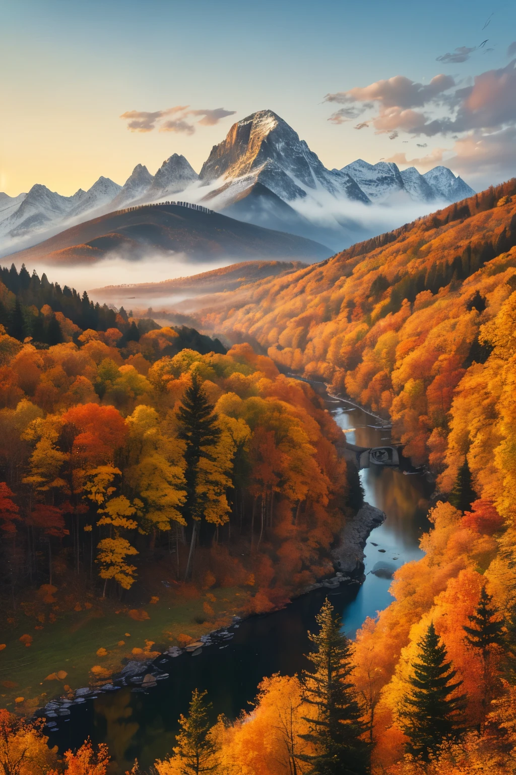 ((best quality)), ((masterpiece)), (detailed), Perfect,landscape,Fall,Vision
