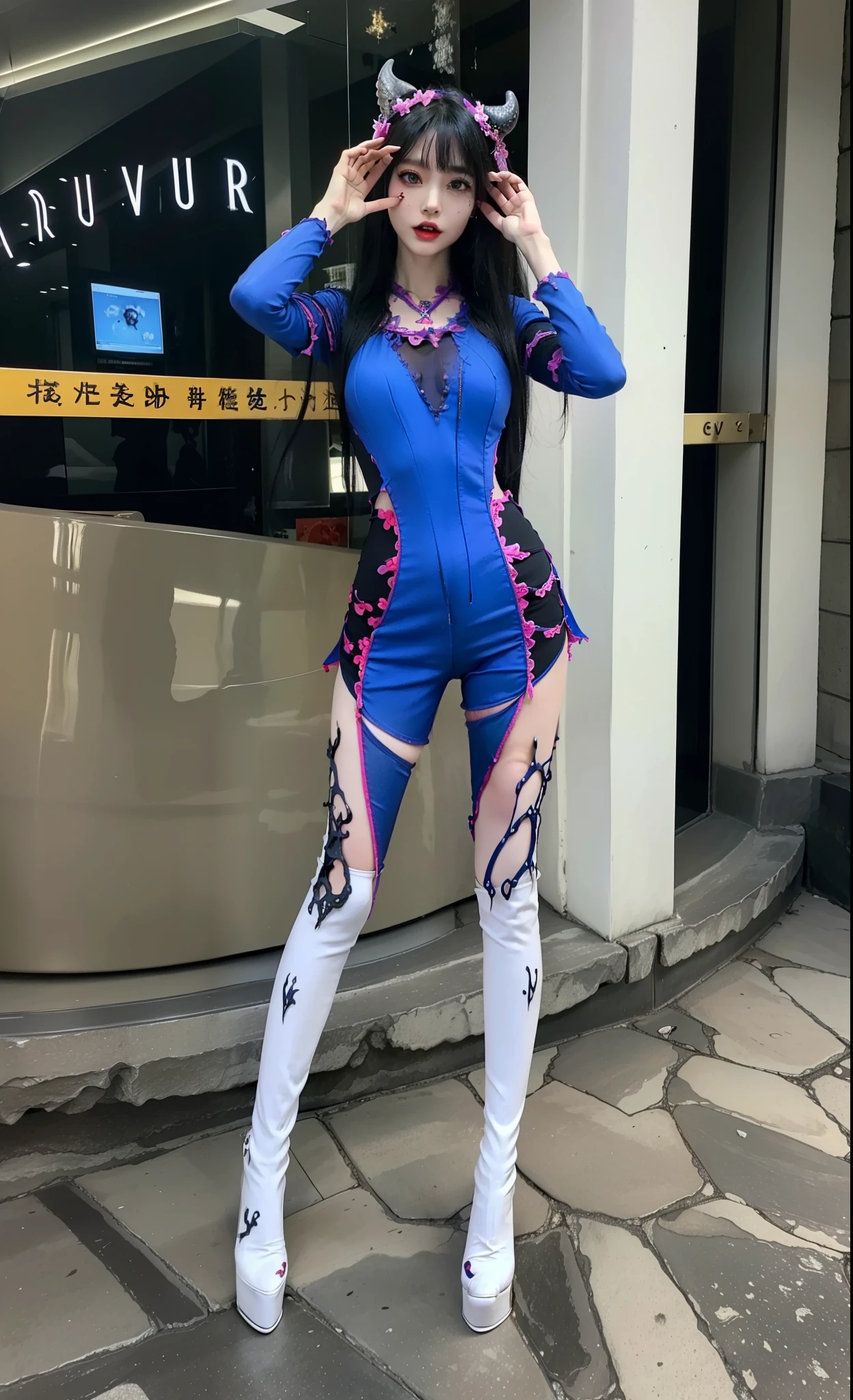 Cyberpunk chinoiserie angelbaby wings