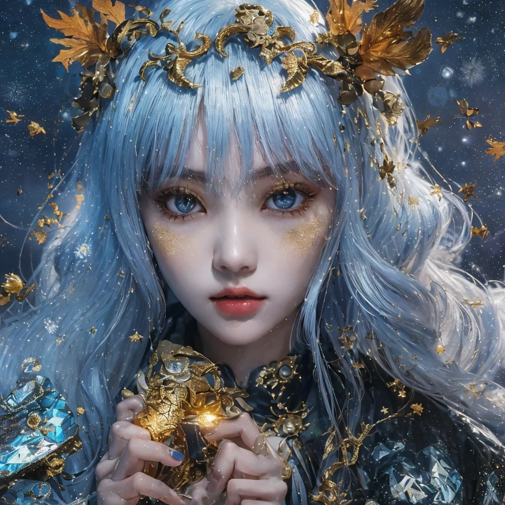 Feitian Nine Tails Light Blue Celestial Master Flame Long Hair Antler Star,Telephoto tilt-shift,novel,Torch Night Black Gold Orange Snake Print Silk Trousers,Rouge Diamond Tulle Sheer Lizard Print,Fat girl flying in space in the snow 1:900 miniatures,Front view,pure transparency,put on boxing gloves,佩戴金框反Light太阳镜,Panoramic super wide angle,very happy,Authentic and delicate texture,Strong visual impact,super detailed,dream girl,delicate face型,beautiful eyes,Hair floating in the air, cherry style,Zhou Xiaotong,crystal clear,Good sense of perspective,Light影效果,16KLight滑,surface reflected Light,flowing black hair,Water Goddess 32K,complicated,grace,Very detailed,Gorgeous,digital photography,Autumn Cowboy Shooting,Surrealism,broken ruby,defeat magic,Water magic entanglement,(masterpiece,Light,beautiful eyes:1.2),high dynamic range,void 5 energy storm,(china 1 girl,black eyes:1.5),rouge skin,发Light的皮肤,(sit on stone:1.5),delicate face,black hair,穿上Gorgeous金色铠甲,take off shoulders,,short skirt,beautiful golden armor,it'it'It's raining,beautiful big breasts,looking at the audience,Turn your back to the camera,masterpiece,side,side portrait close-up